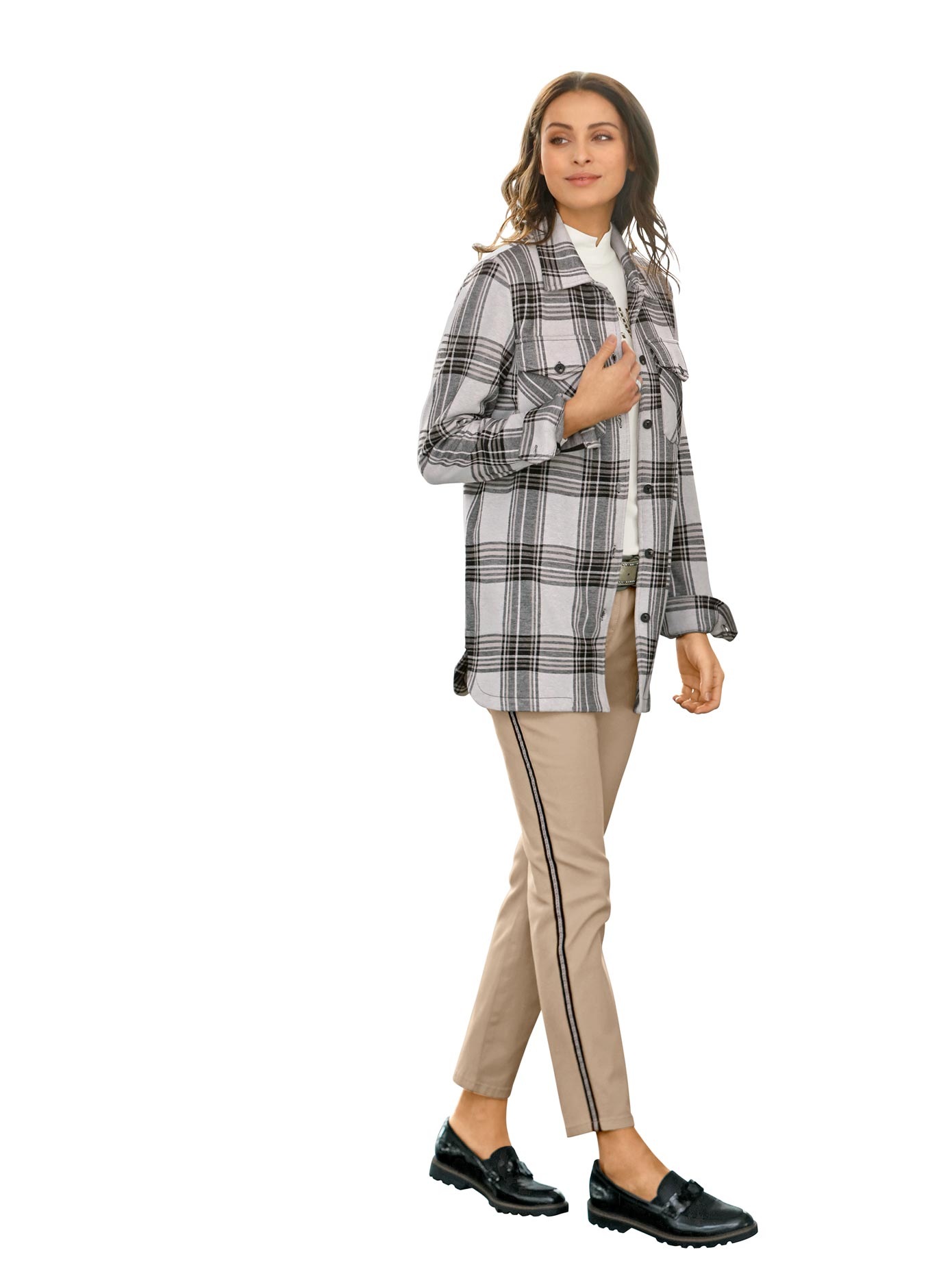 Image of Inspirationen Shirtjacke »Karo-Jerseyjacke«, (1 tlg.) bei Ackermann Versand Schweiz