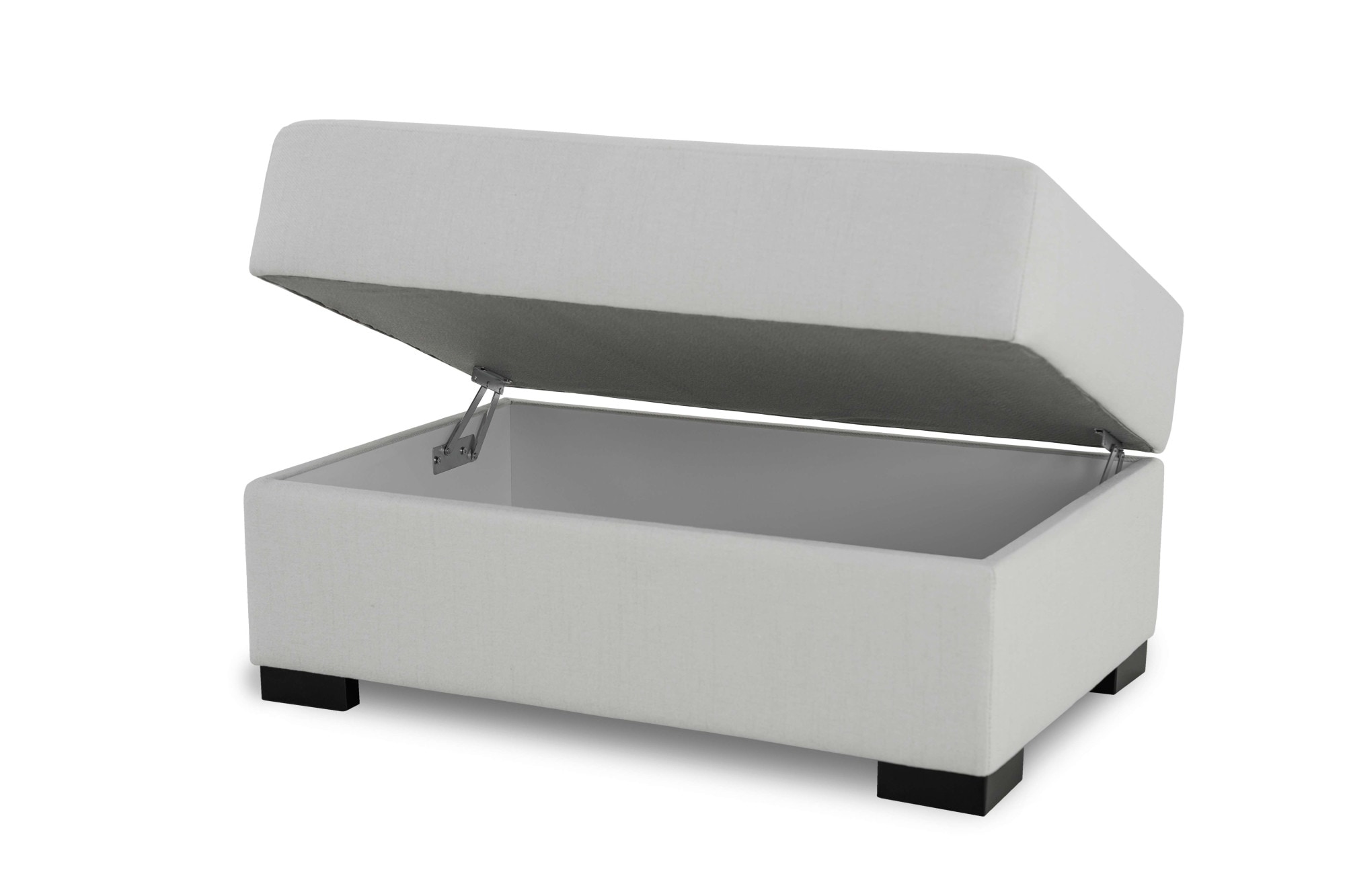 Home affaire Polsterhocker »Branwell«, 95/63 cm, Struktur fein, mit Stauraum