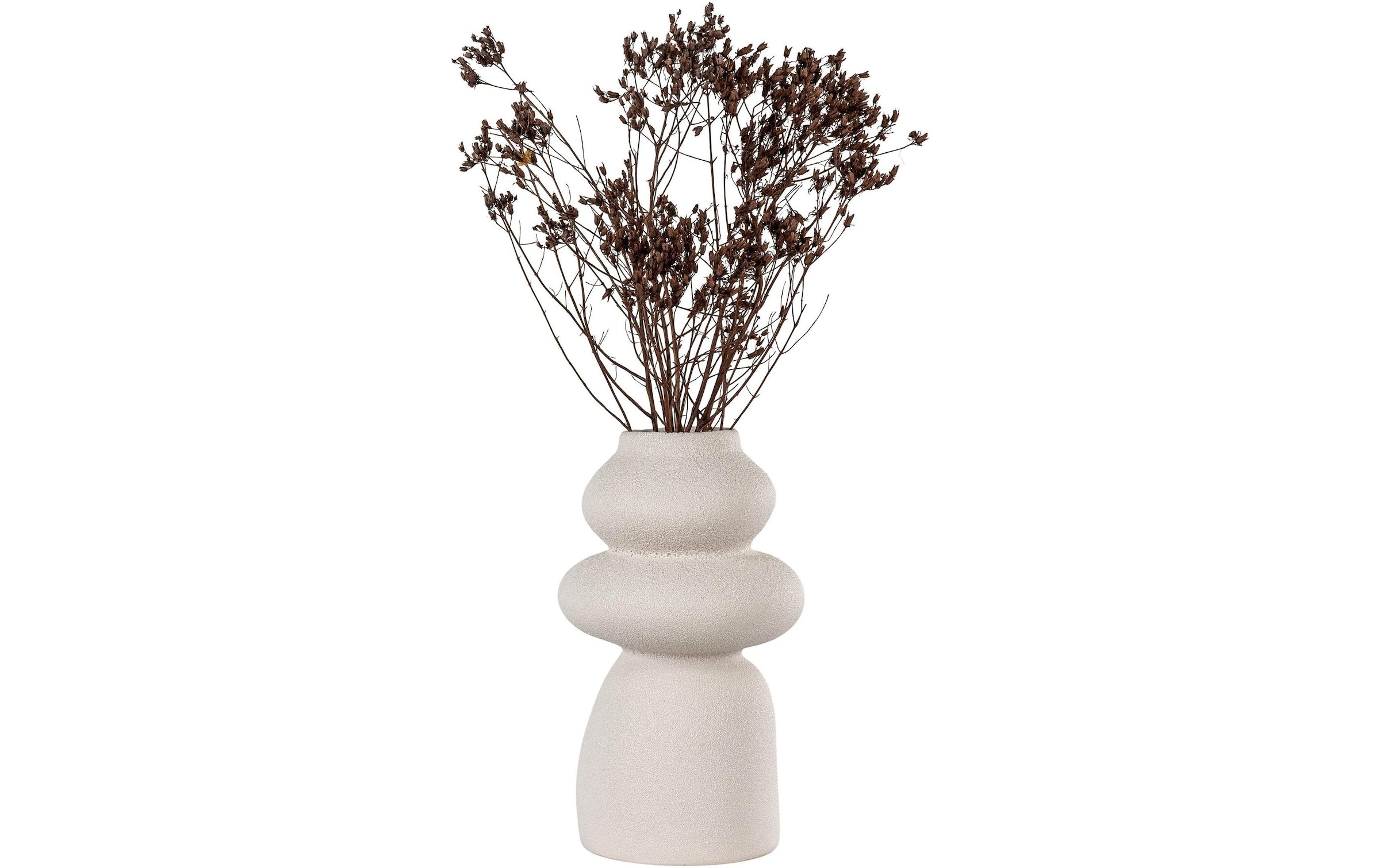 House Nordic Dekovase »rund 45438 cm, Beige«, (1 St.)