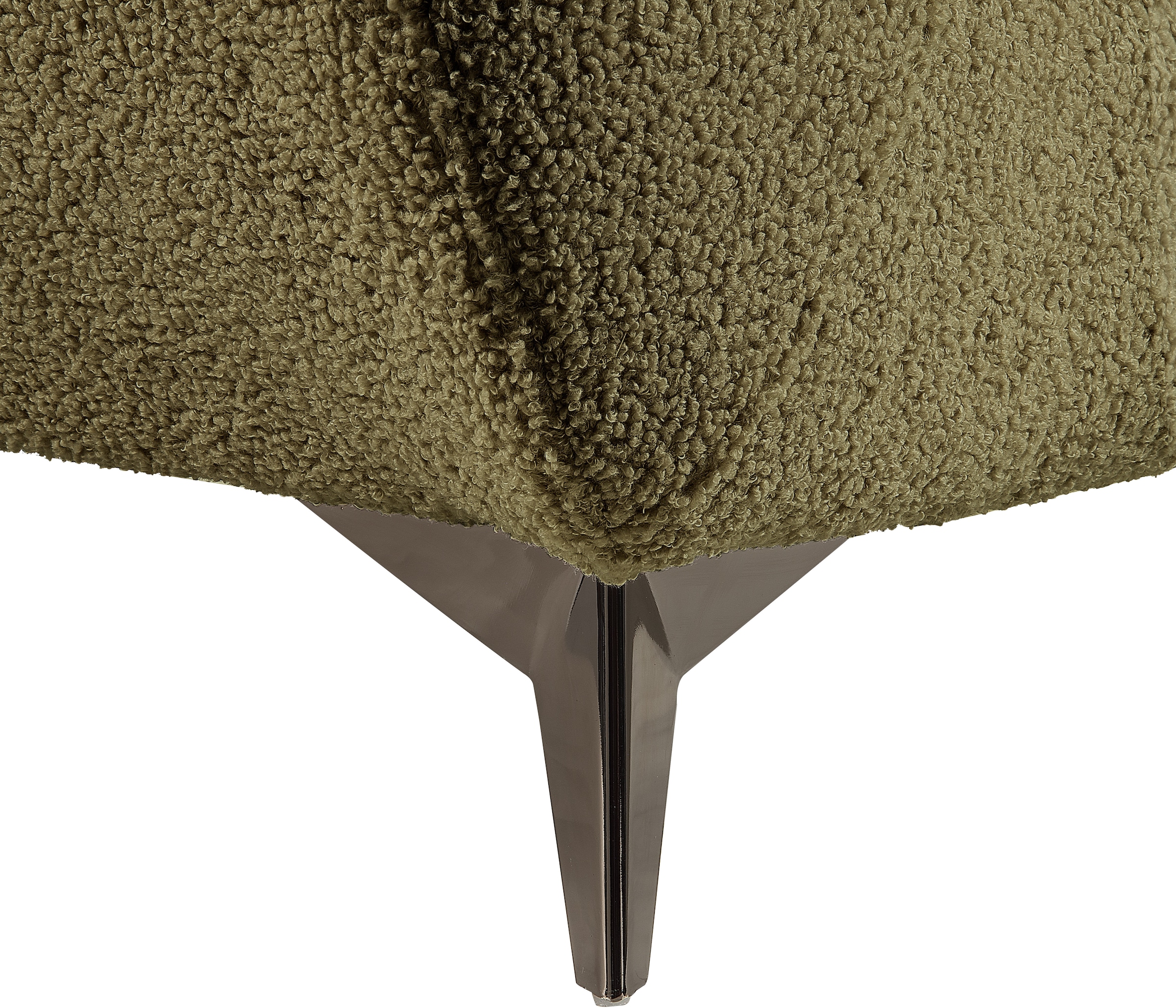 ATLANTIC home collection Sessel »Shawn«, mit Federkern, trendy Bezug mit Teddyoptik