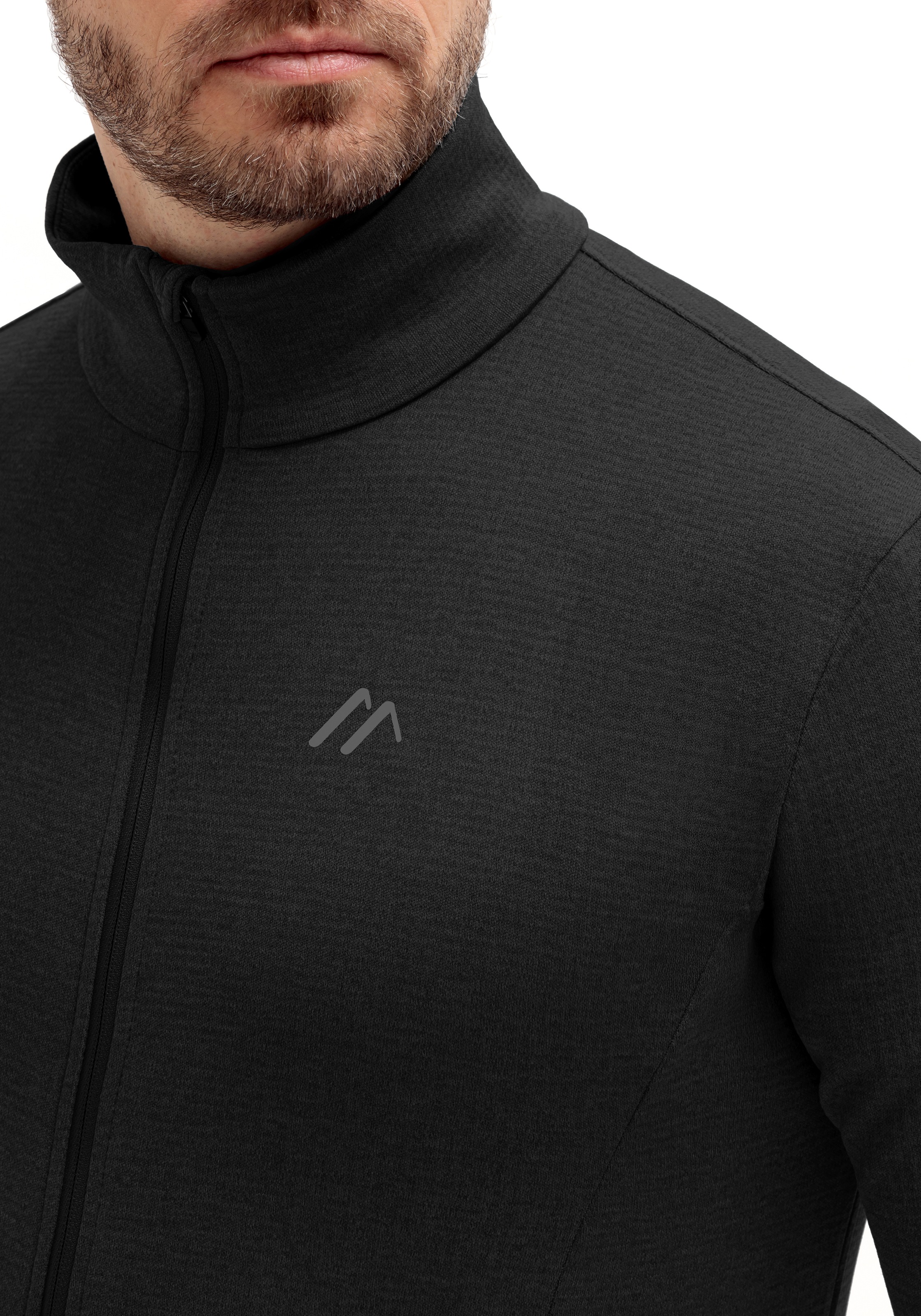 Maier Sports Fleecejacke »Sinaia M«, Herren Midlayer, atmungsaktiv und schnelltrocknend, Slim Fit