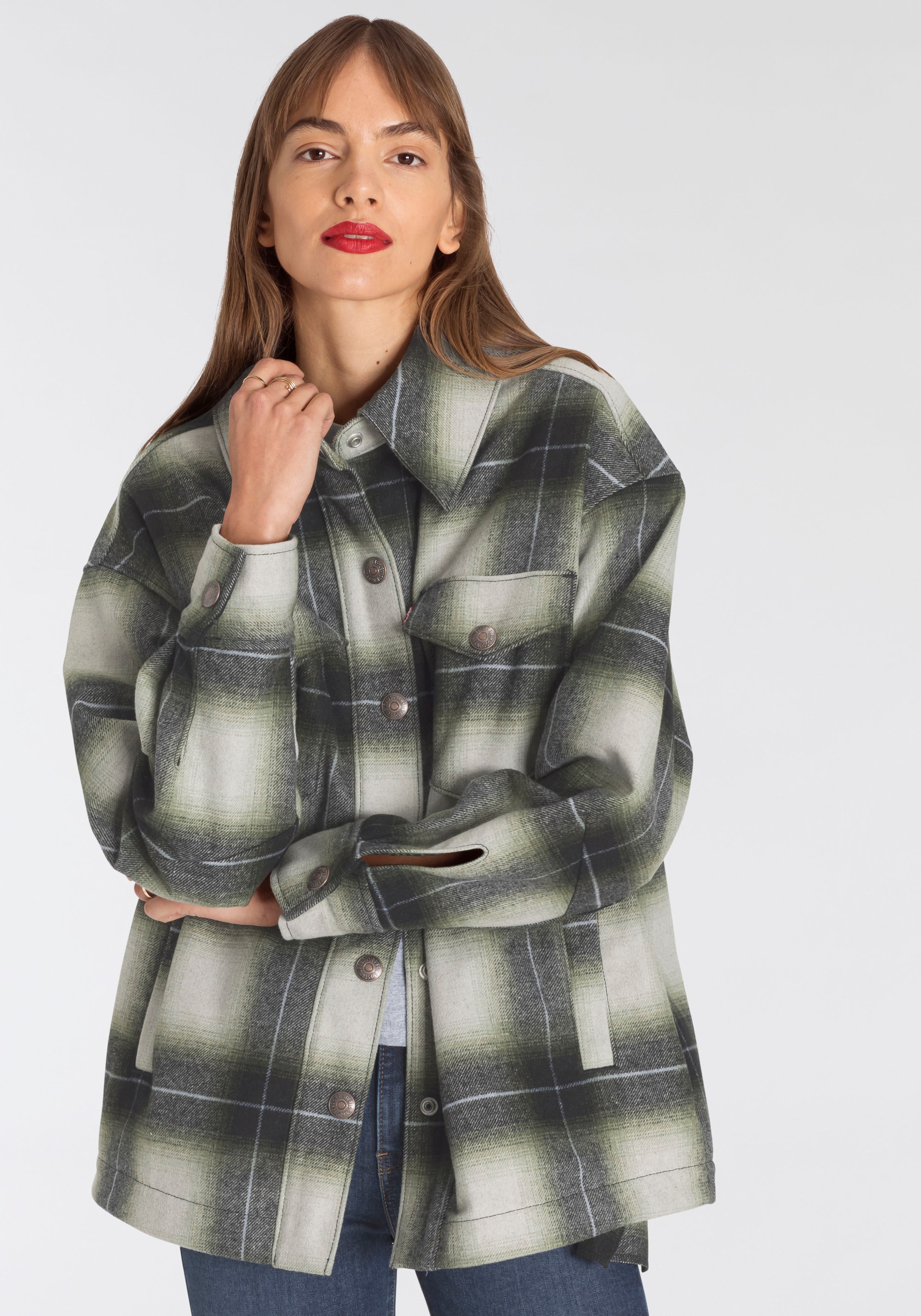 Image of Levi's® Hemdjacke »WOOL SHACKET«, Mit Levismarkenlabel an der Brusttasche bei Ackermann Versand Schweiz