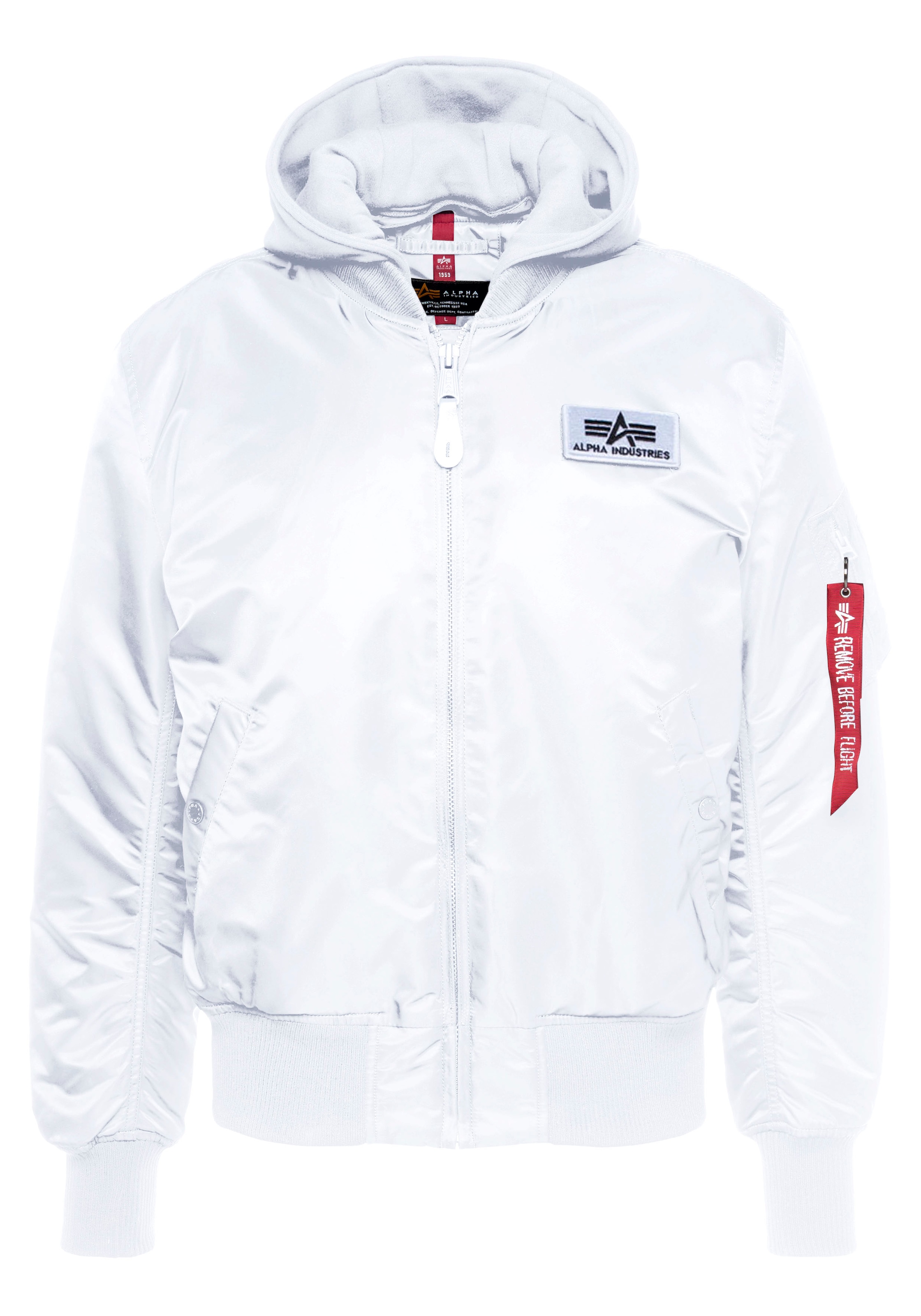 Alpha Industries Bomberjacke »MA-1 ZH Back Print«, mit Kapuze