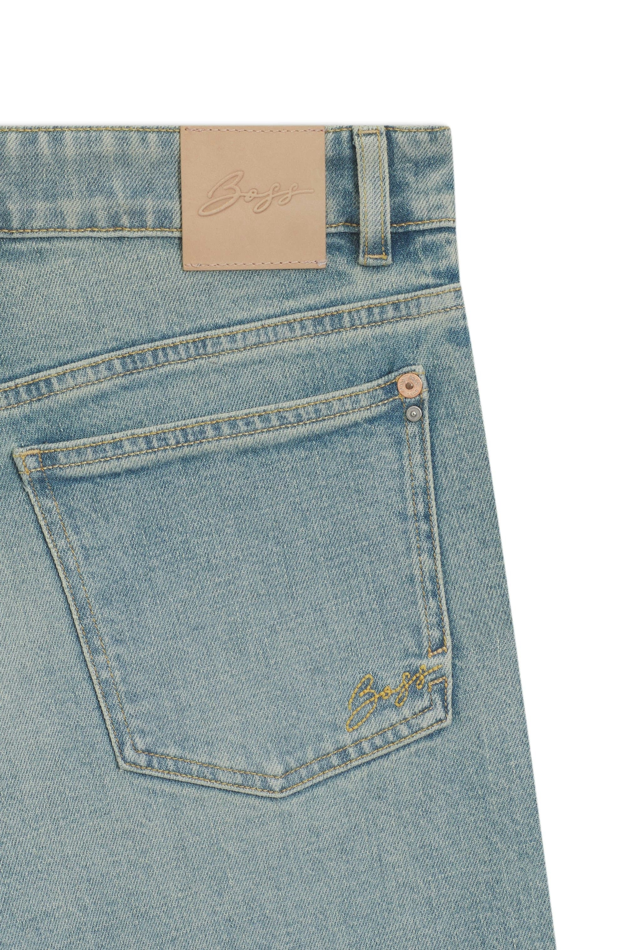 BOSS ORANGE Jeans large »SOFT BOOTCUT 2.0 Premium Damenmode« Coupe flare, taille basse