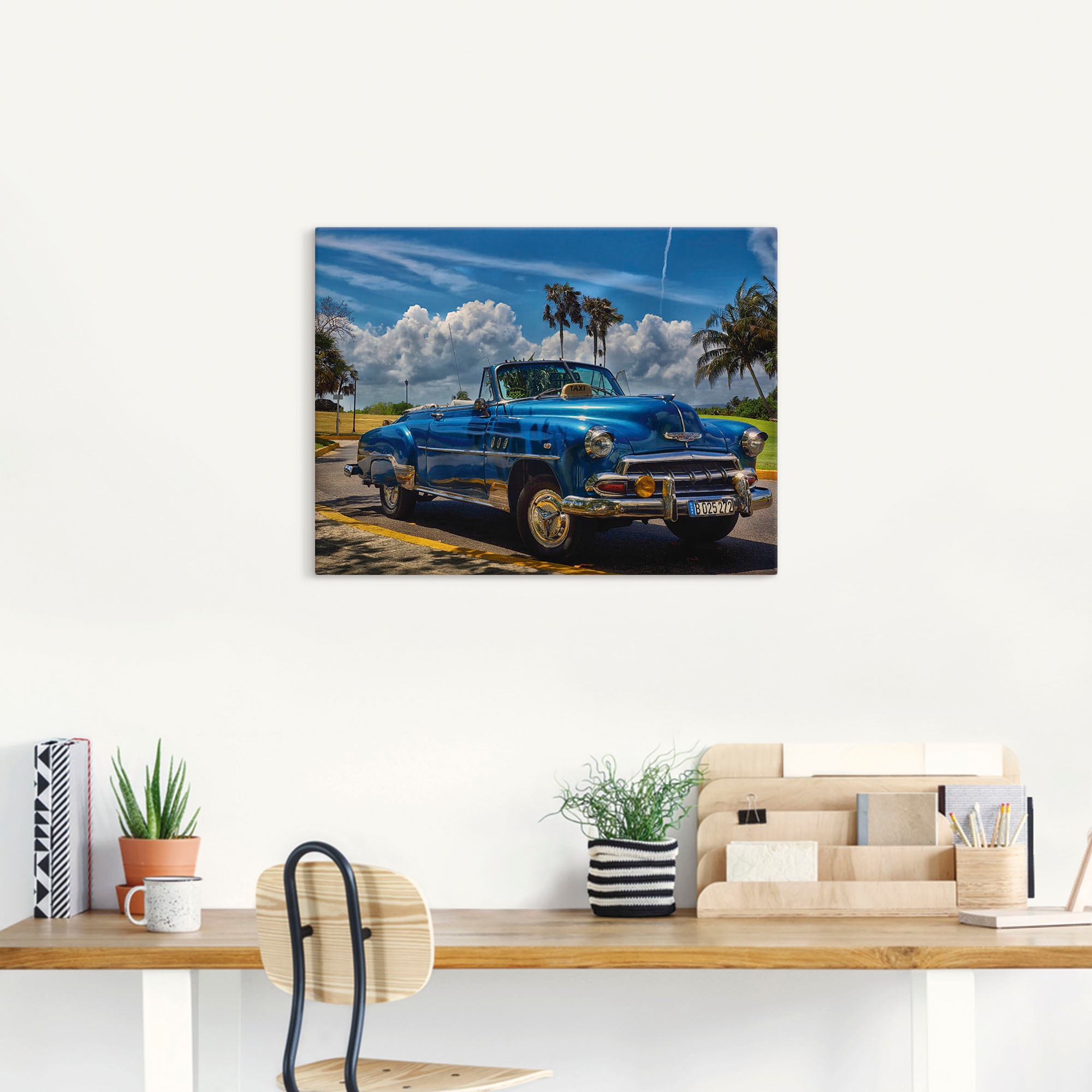 Artland Wandbild »Havanna Flair«, Auto, (1 St.), als Alubild, Outdoorbild, Leinwandbild, Poster, Wandaufkleber