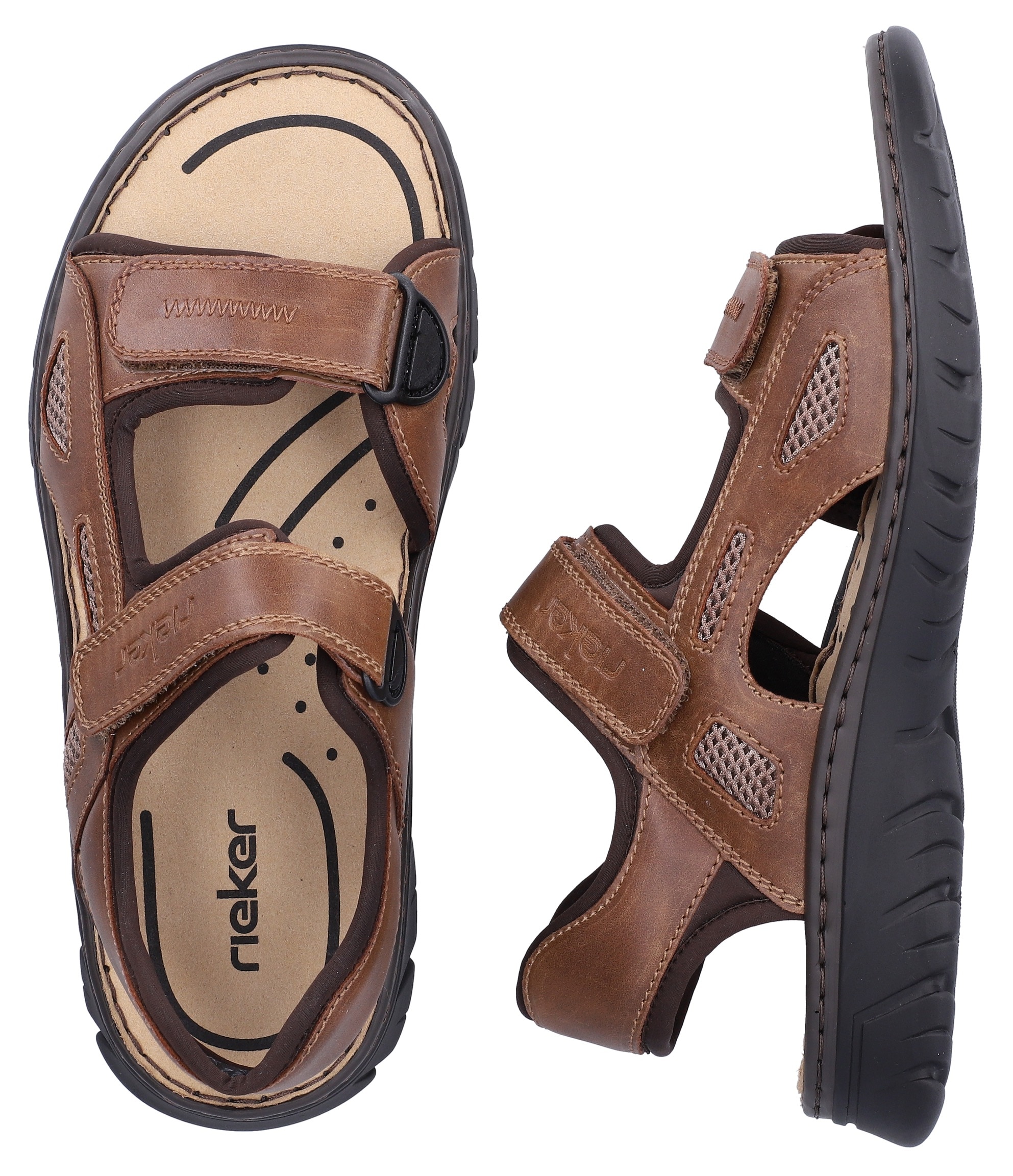 Rieker Sandale  Chaussure d'été, chaussure à scratch, sandale d'extérieur, style trekking