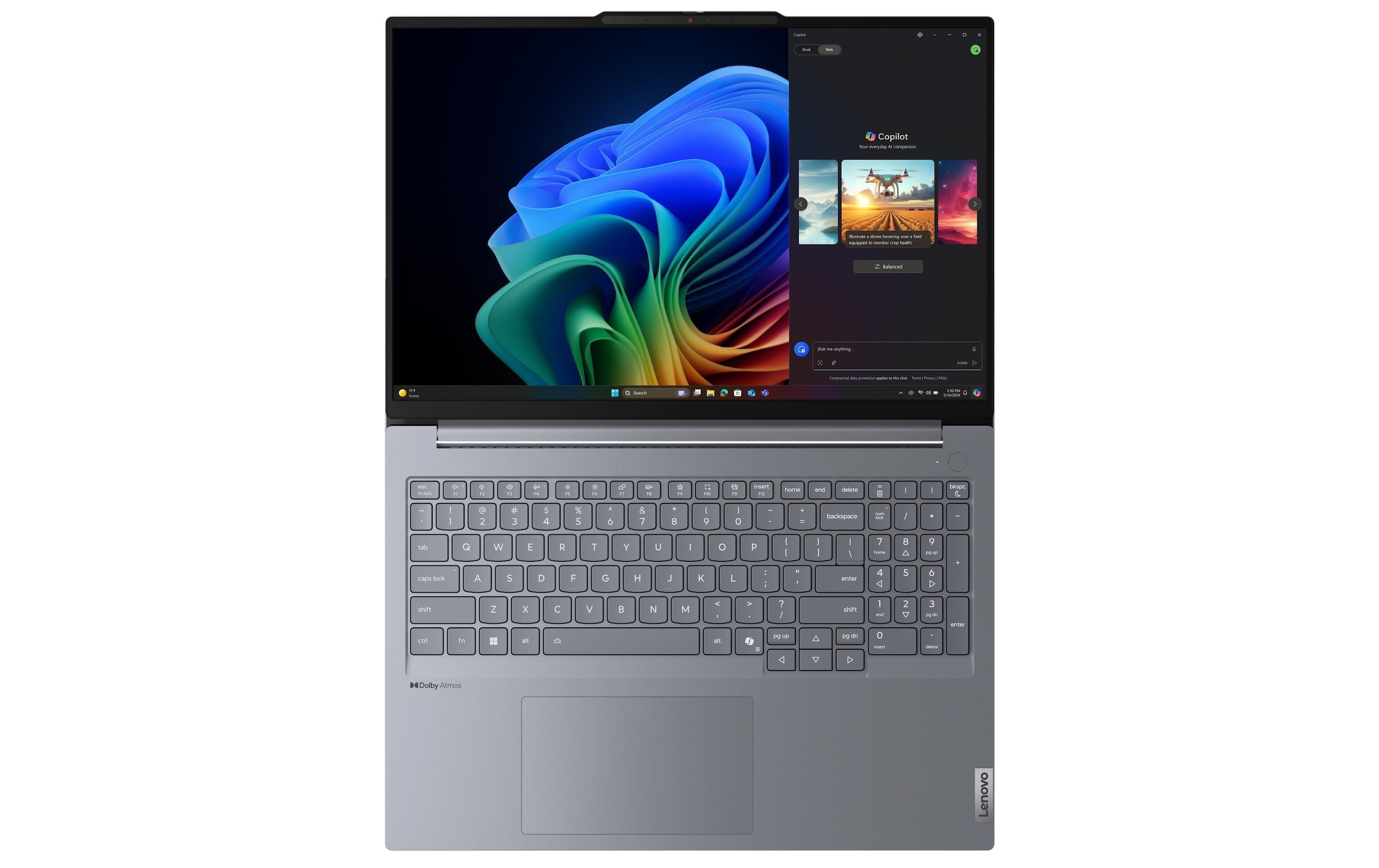 Lenovo Notebook »16 Gen. 7 QOY«, 40,48 cm, / 16 Zoll, Qualcomm, Snapdragon X Plus, Adreno, 512 GB SSD