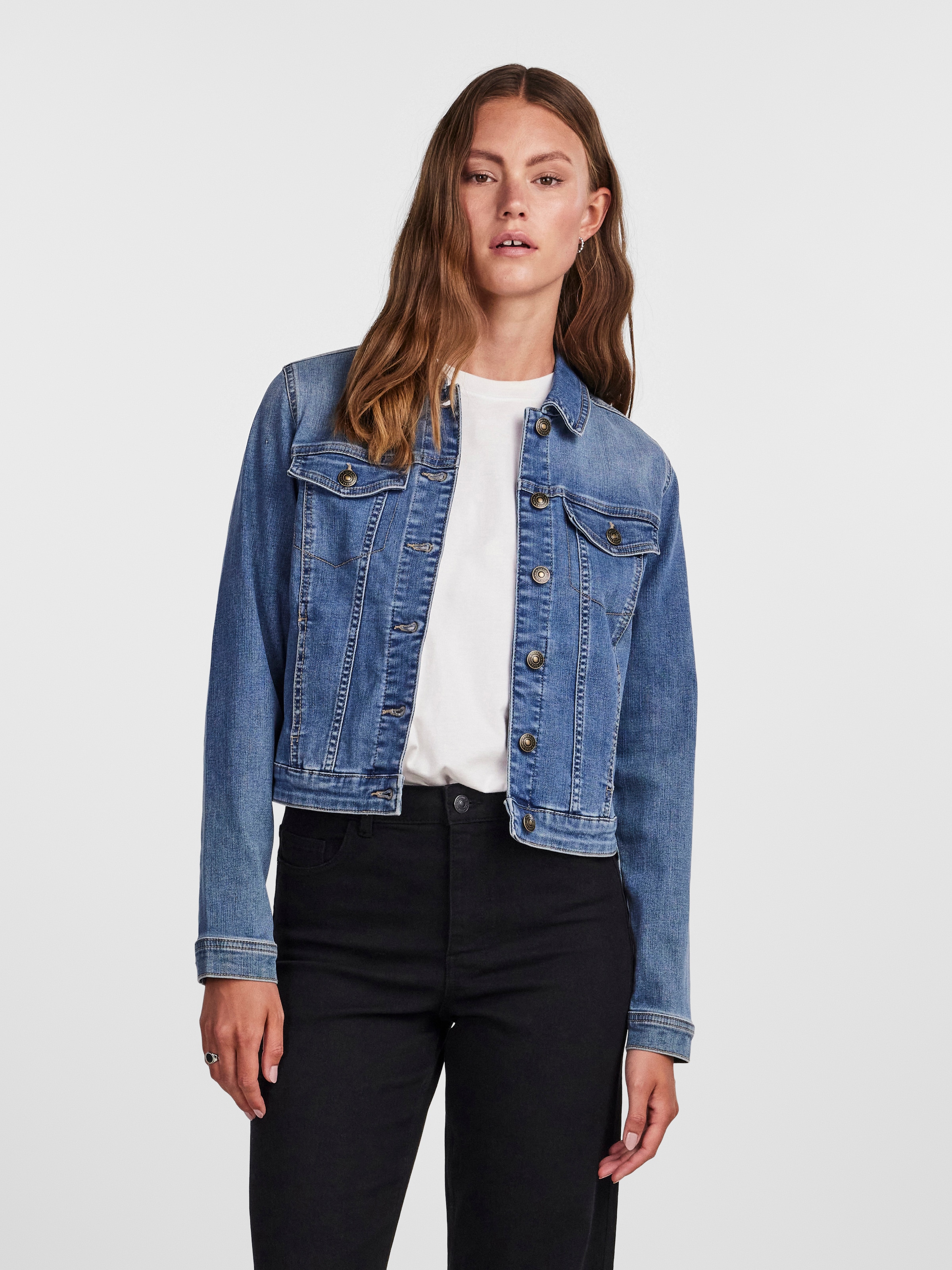 pieces Jeansjacke »PCOIA LS DNM JACKET MB NOOS BC«