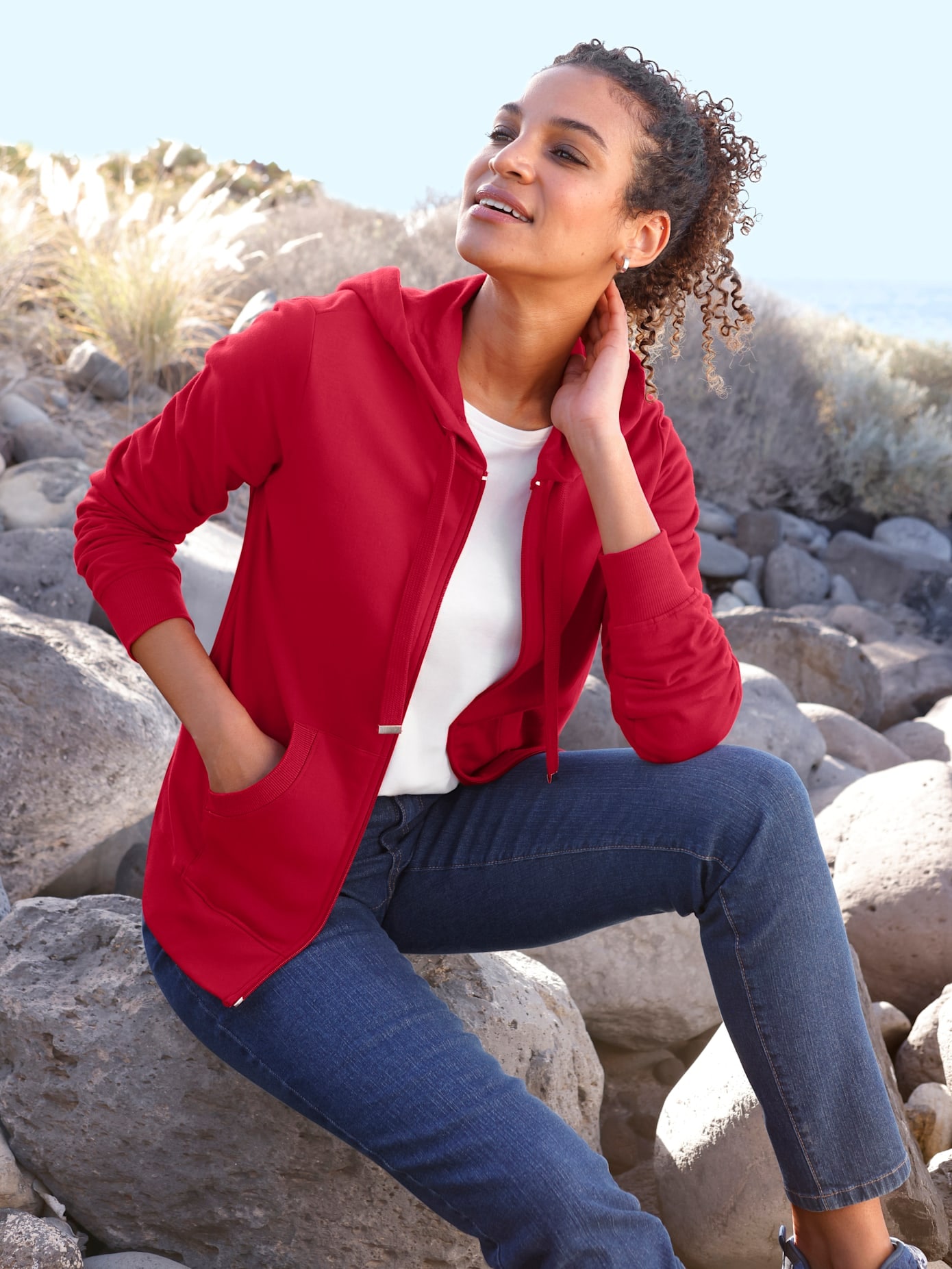 Image of Casual Looks Shirtjacke "Sweatjacke" 1