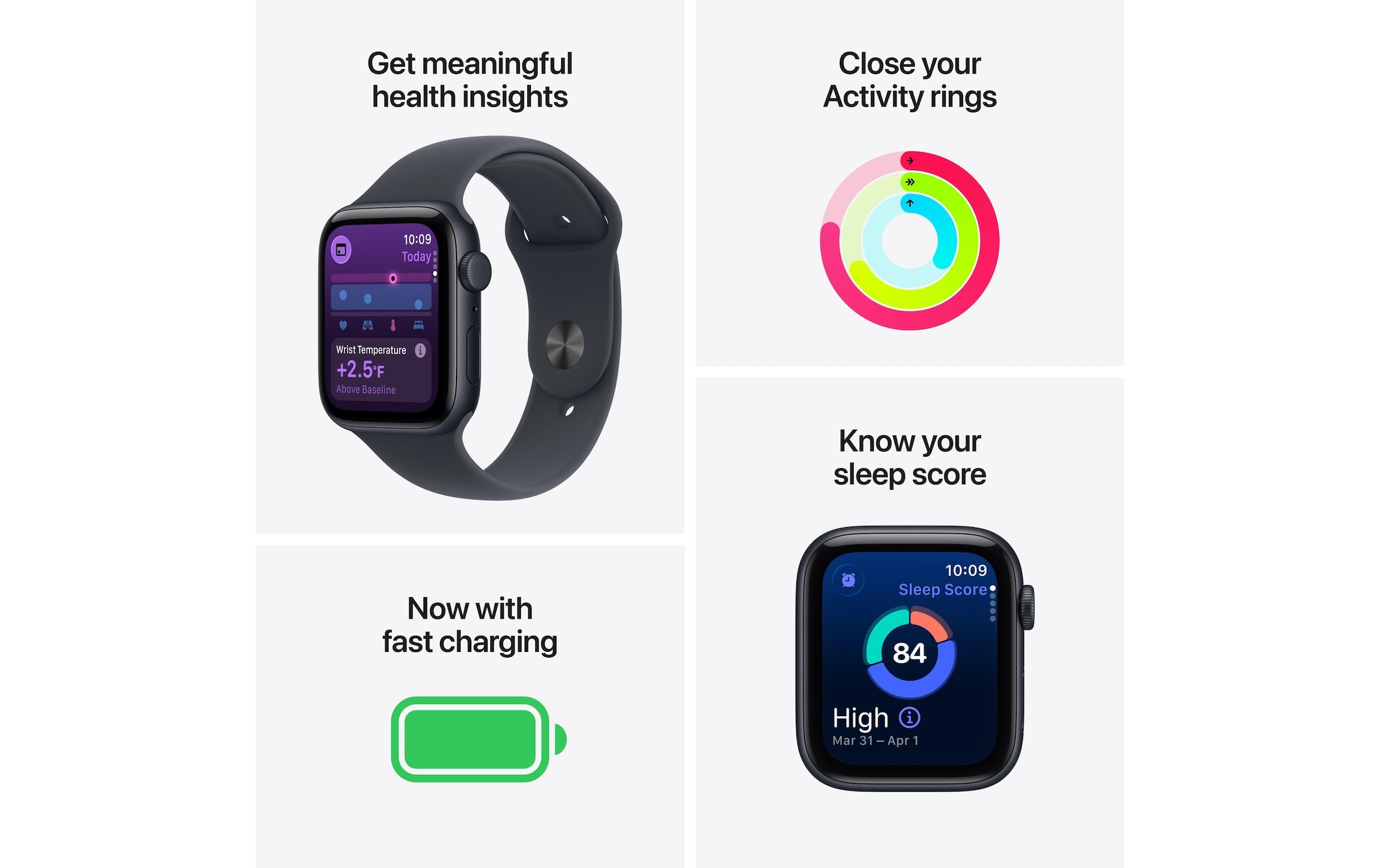 Apple Smartwatch »Watch SE 3 Sport Band«, Watch OS, 64 GB