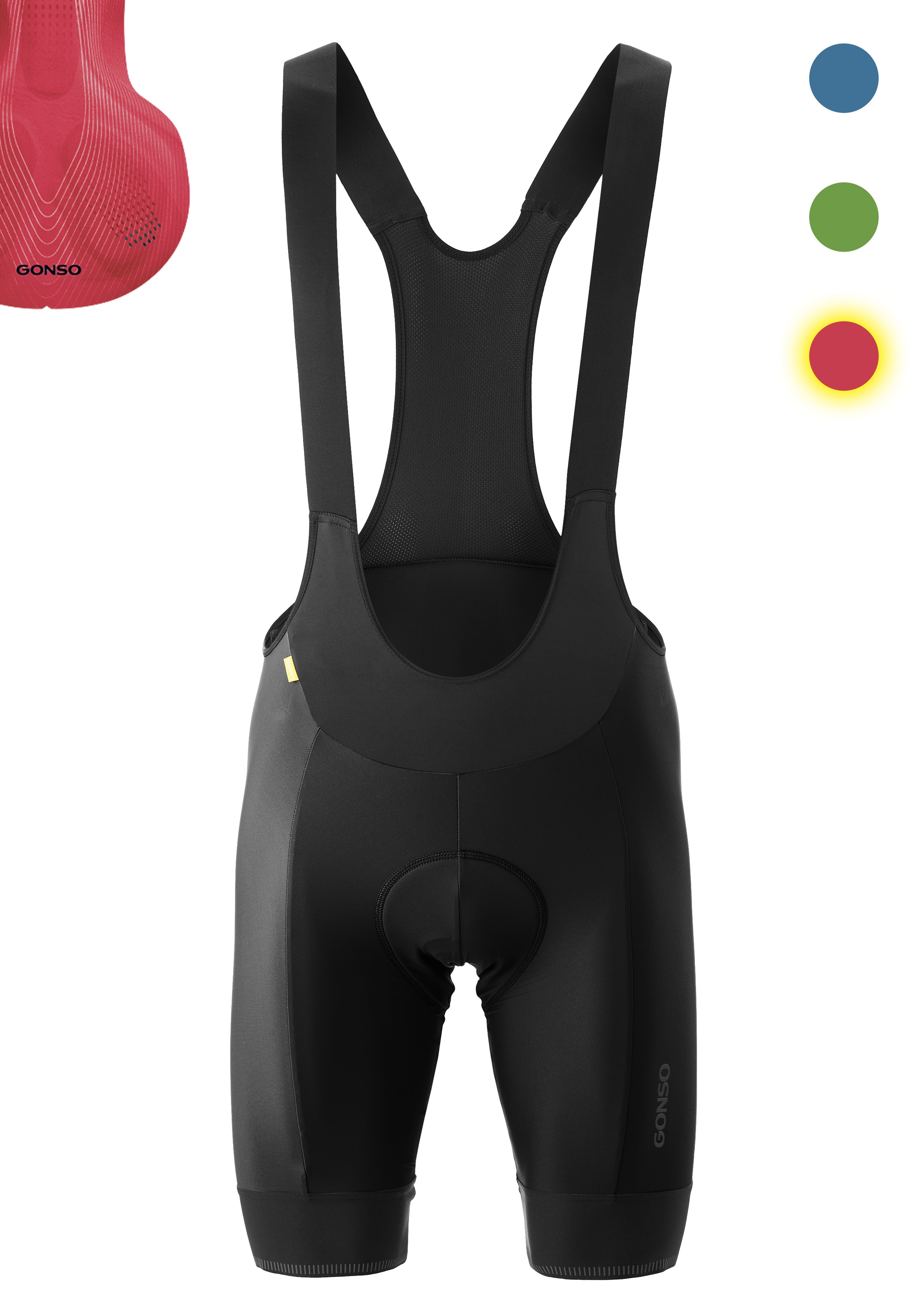 Image of Gonso Fahrradhose "SITIVO Bib M" Herren Radhose, Radlerhose mit speziellem Sitzpolster, Tight Fit