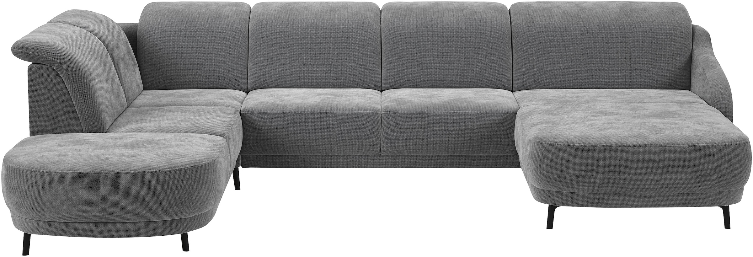 Image of sit&more Wohnlandschaft "Blues U-Form" inkl. Kopfteilverstellung, wahlweise mit Klapptisch und USB