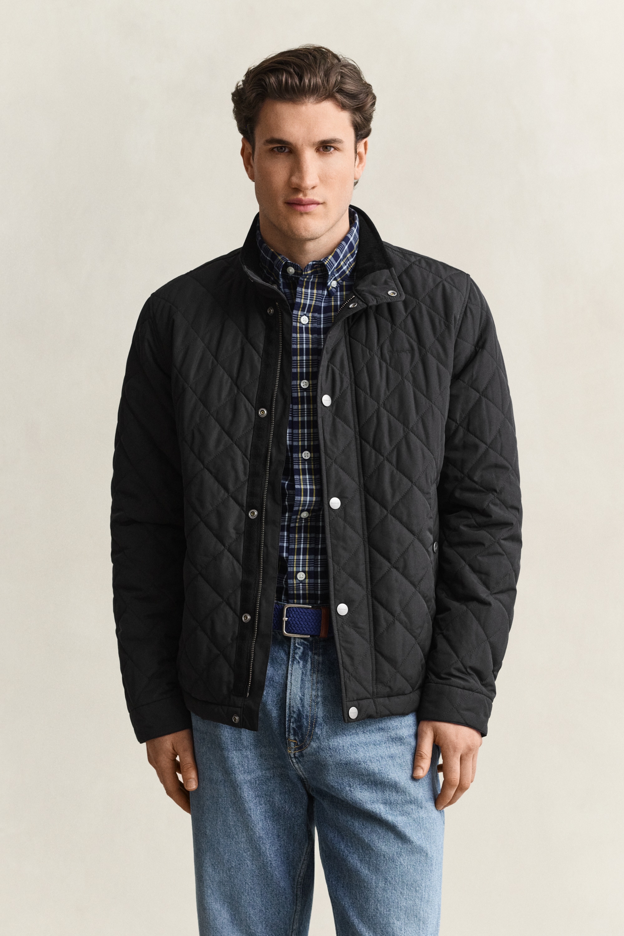 Image of Gant Steppjacke "CLASSIC QUILTED JACKET" ohne Kapuze Regular fit mit Stehkragen