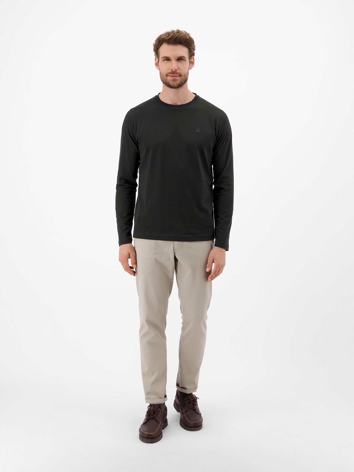 LERROS Longsweatshirt »LERROS Basic-Longsleeve«