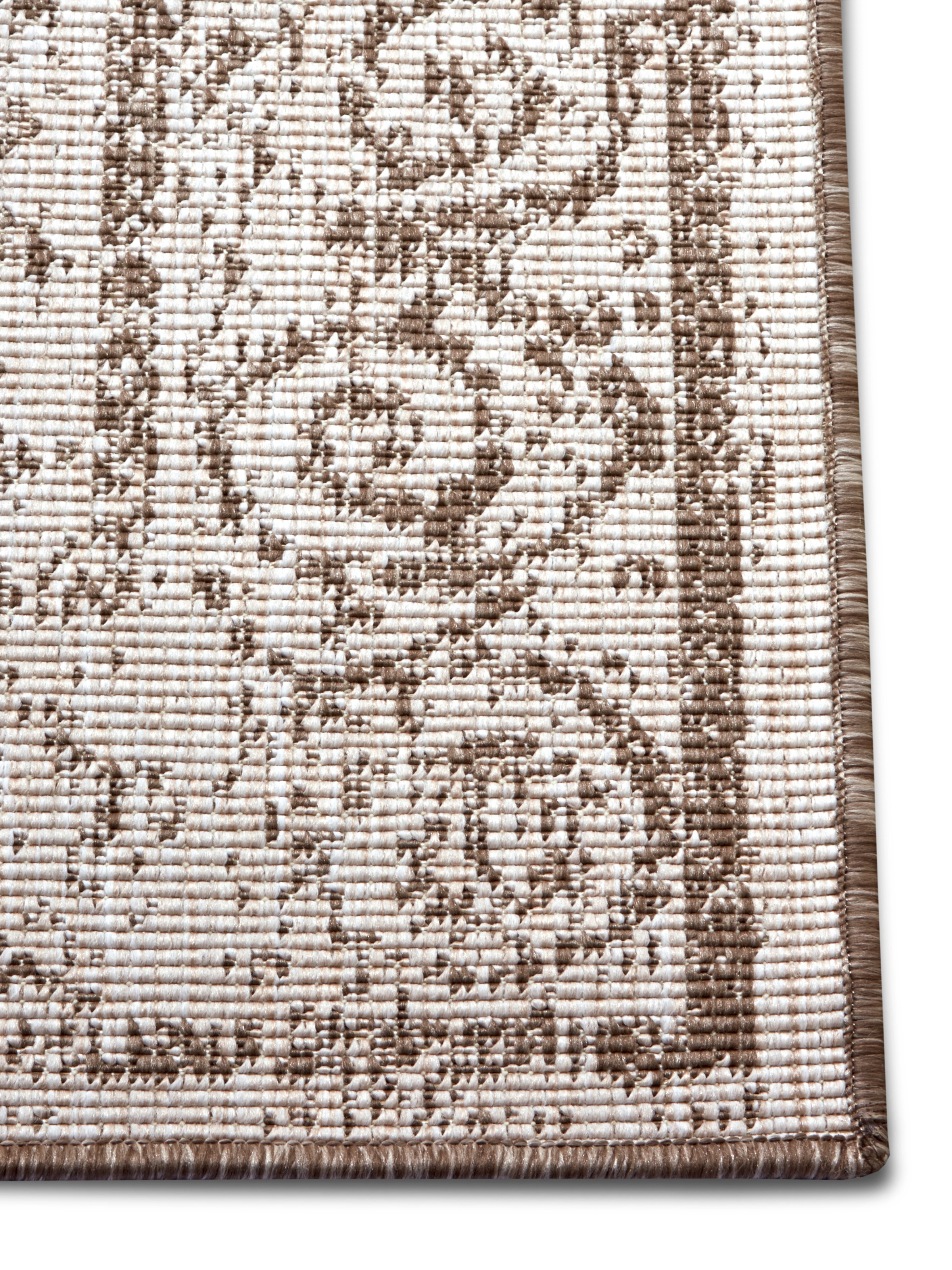 NORTHRUGS Teppich »CEBU Wendeteppich«, rechteckig, 5 mm Höhe, In-& Outdoor, Wetterfest, Balkon, Wohnzimmer, Wasserfest, Orientalisch