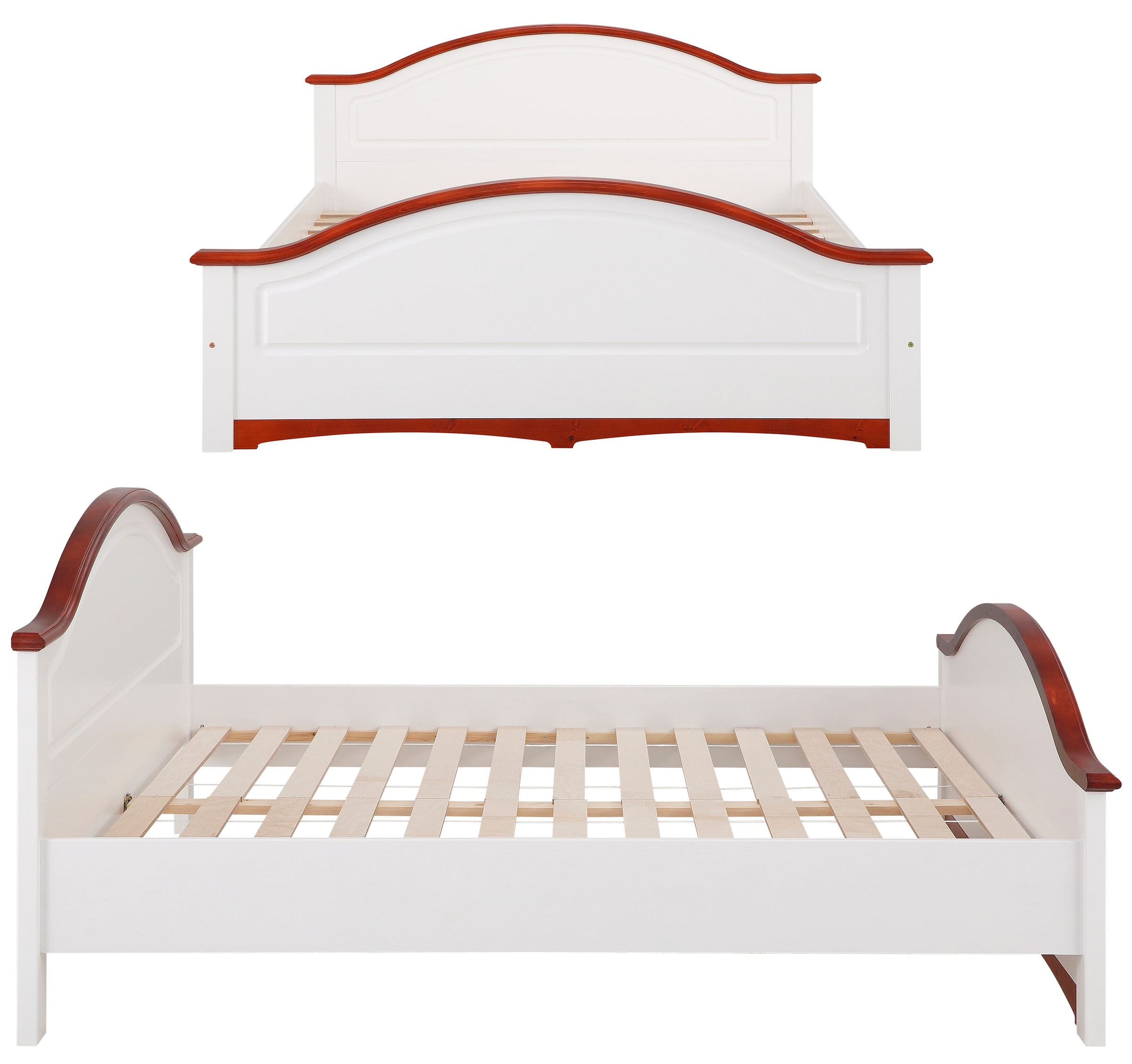 Home affaire Schlafzimmer-Set »"Konrad", komplettes Schlafzimmer mit grossem Schrank«, (Set, 4 tlg., Kleiderschrank 5 türig mit Schubladen, 2 Nachttische, Bett 180x200cm), mit 5-trg. Kleiderschrank, Bett 180/200 cm und 2 Nachttischen