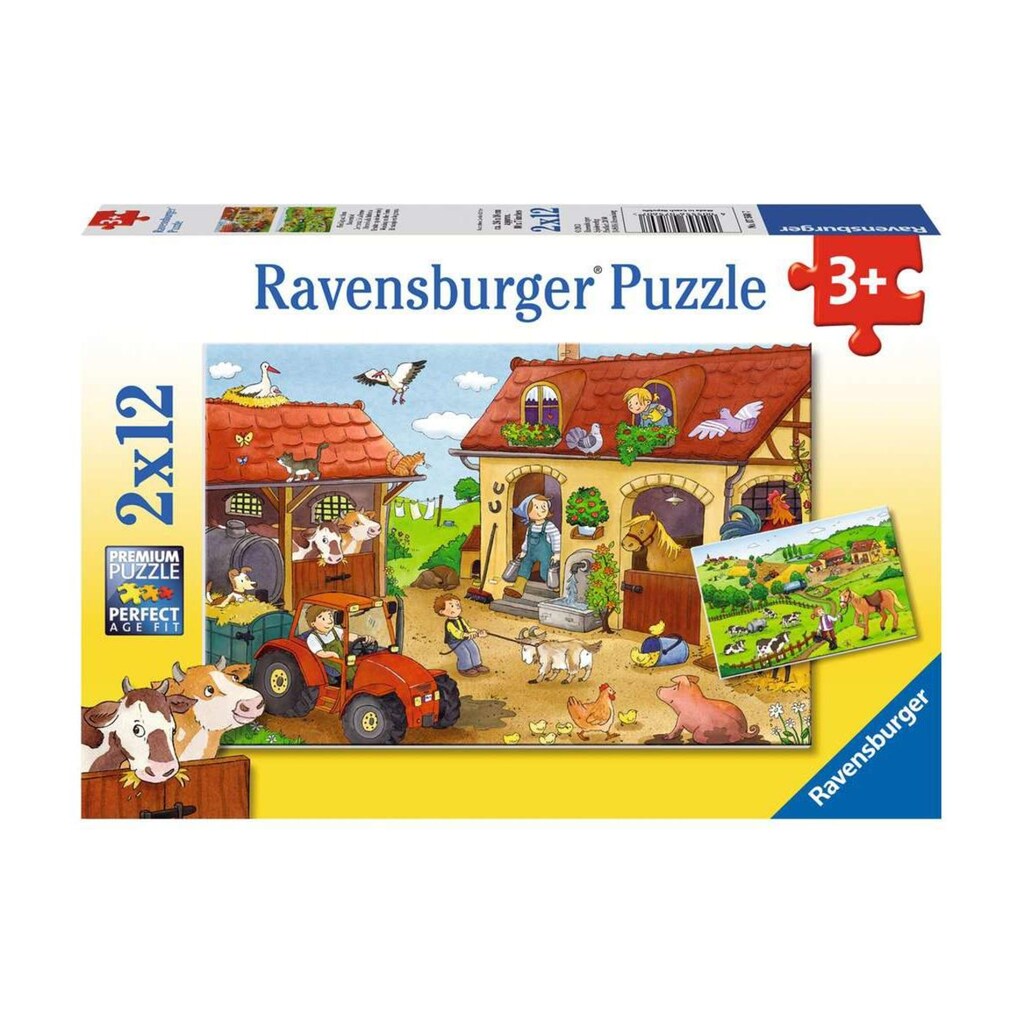 Ravensburger Puzzle »Fleissig auf dem Bauernhof«, (12 tlg.)