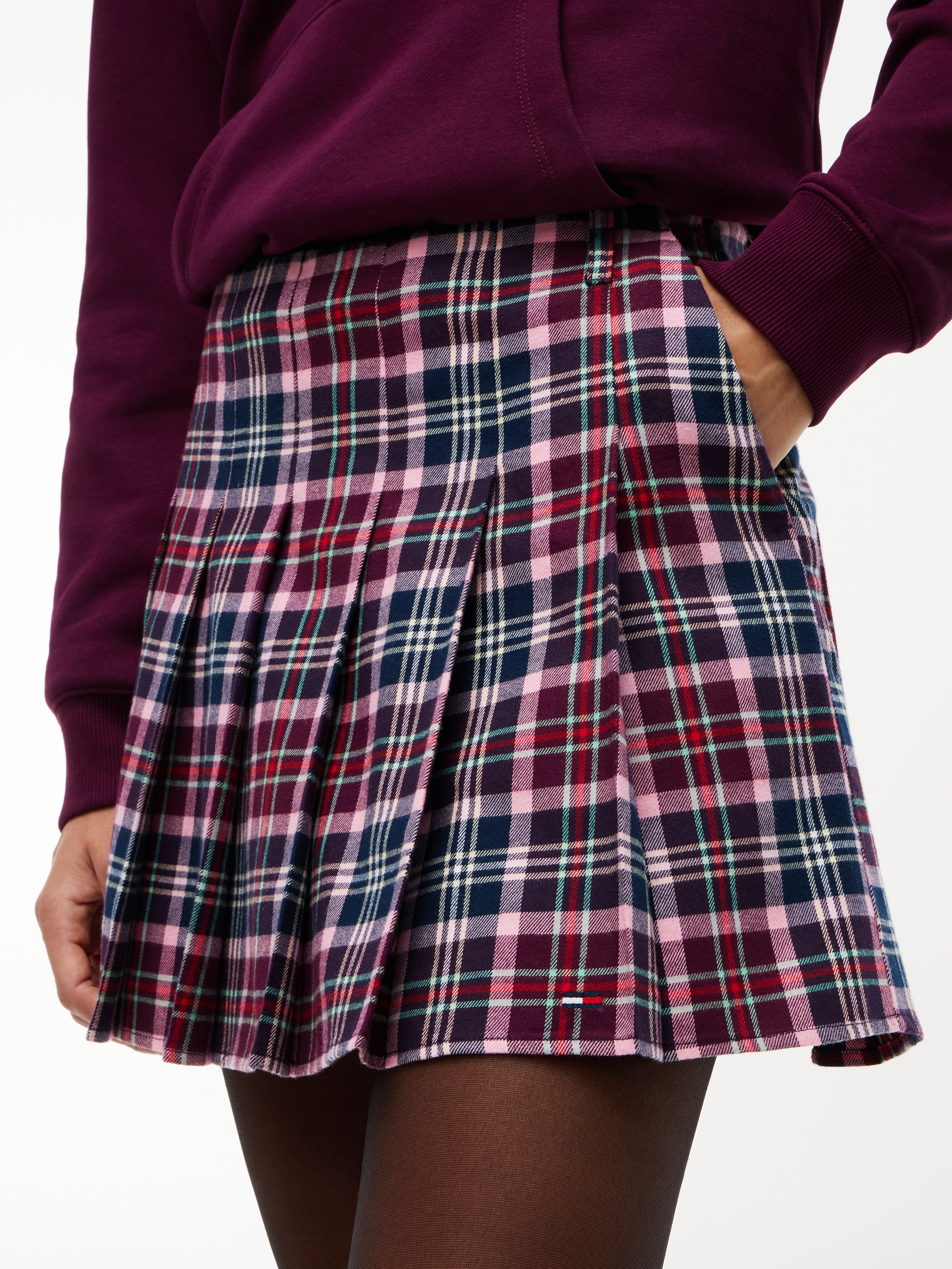 Tommy Jeans Plisseerock »TJW PLEATED SKIRT« Baumwolle
