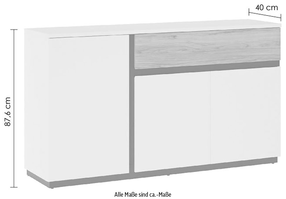 INOSIGN Sideboard »Novena«, Breite 155 cm