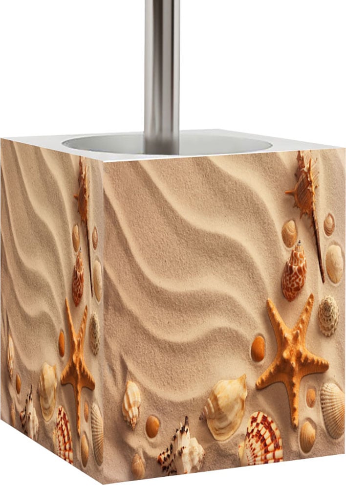 Sanilo Set d'accessoires de salle de bain »mit Motiv, viele schöne Seifenspender und WC Bürsten zur Auswahl« 2-tlg., Desinfektionsspender mit stabiler Pumpe, hochwertig & modern