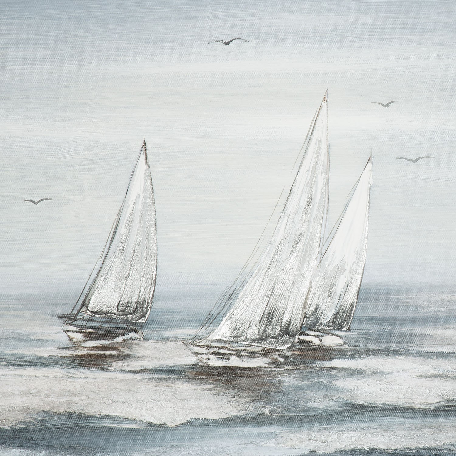 GILDE Tableau en bois »Bild rechteckig Silver Regatta« 1 cuis tlg.