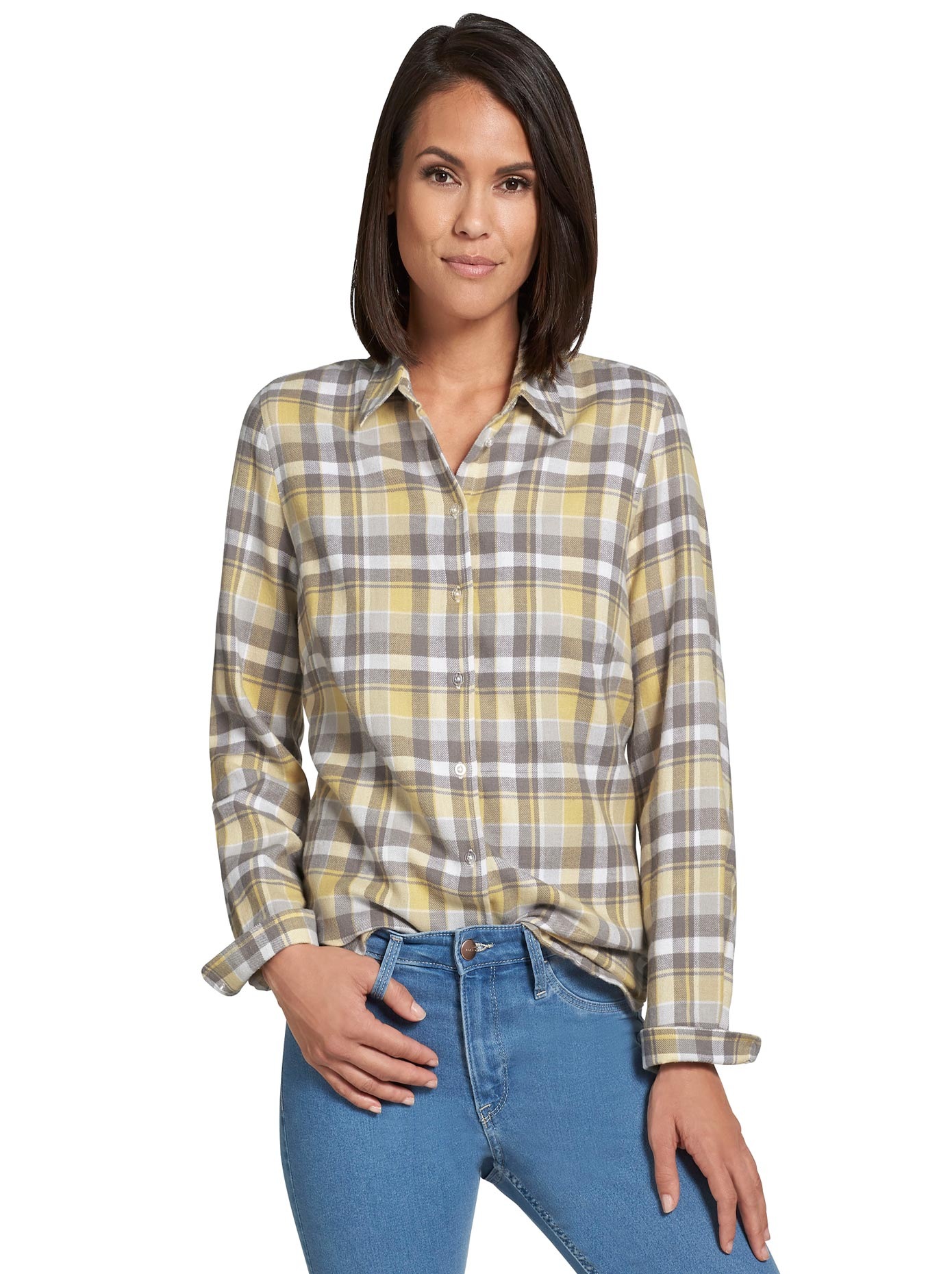 Bluse im flotten Karo-Dessin