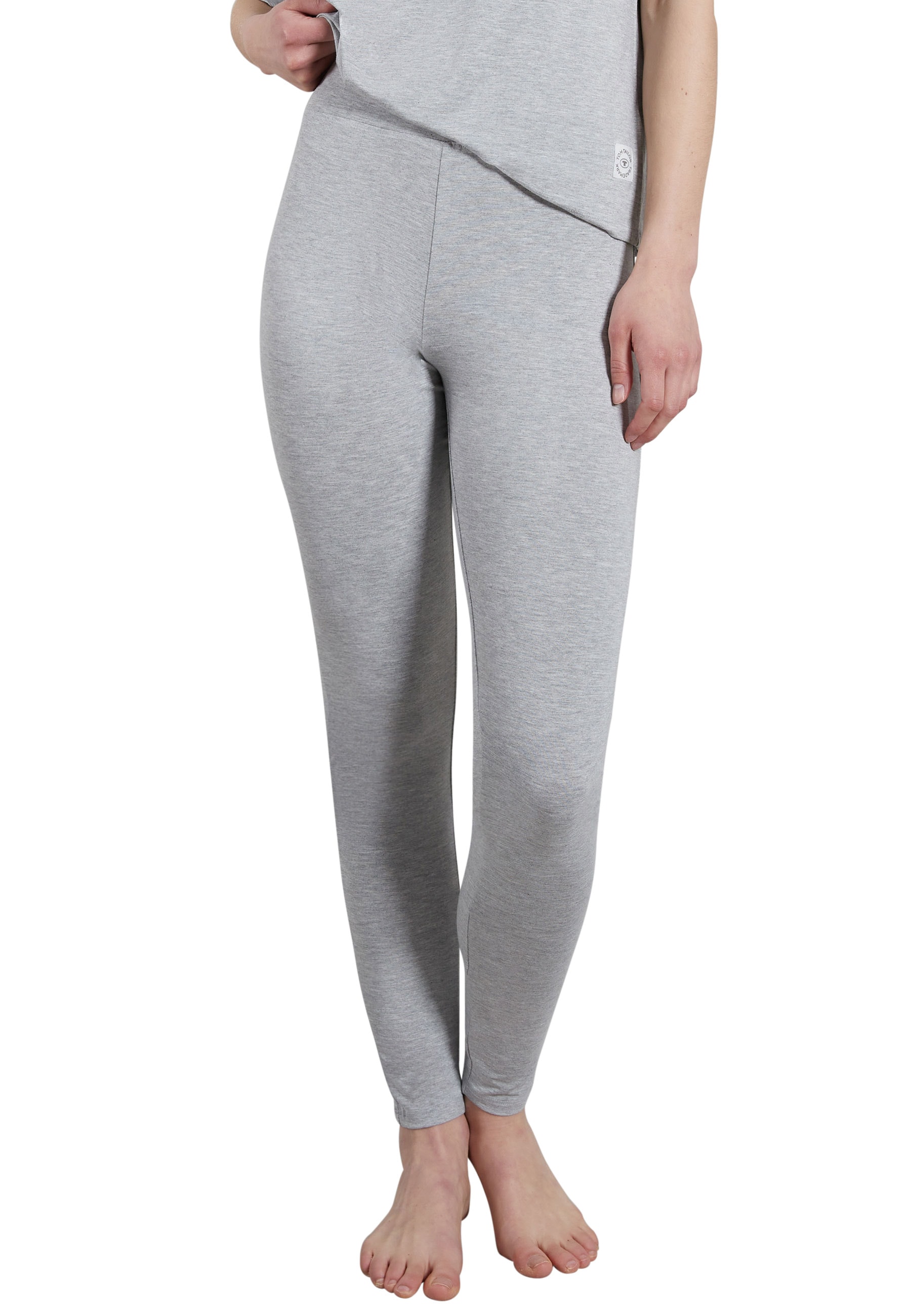 Image of TOM TAILOR Leggings "Manila" Logobund, eng, leicht, elastisch, basic, bequem, Viskosemix
