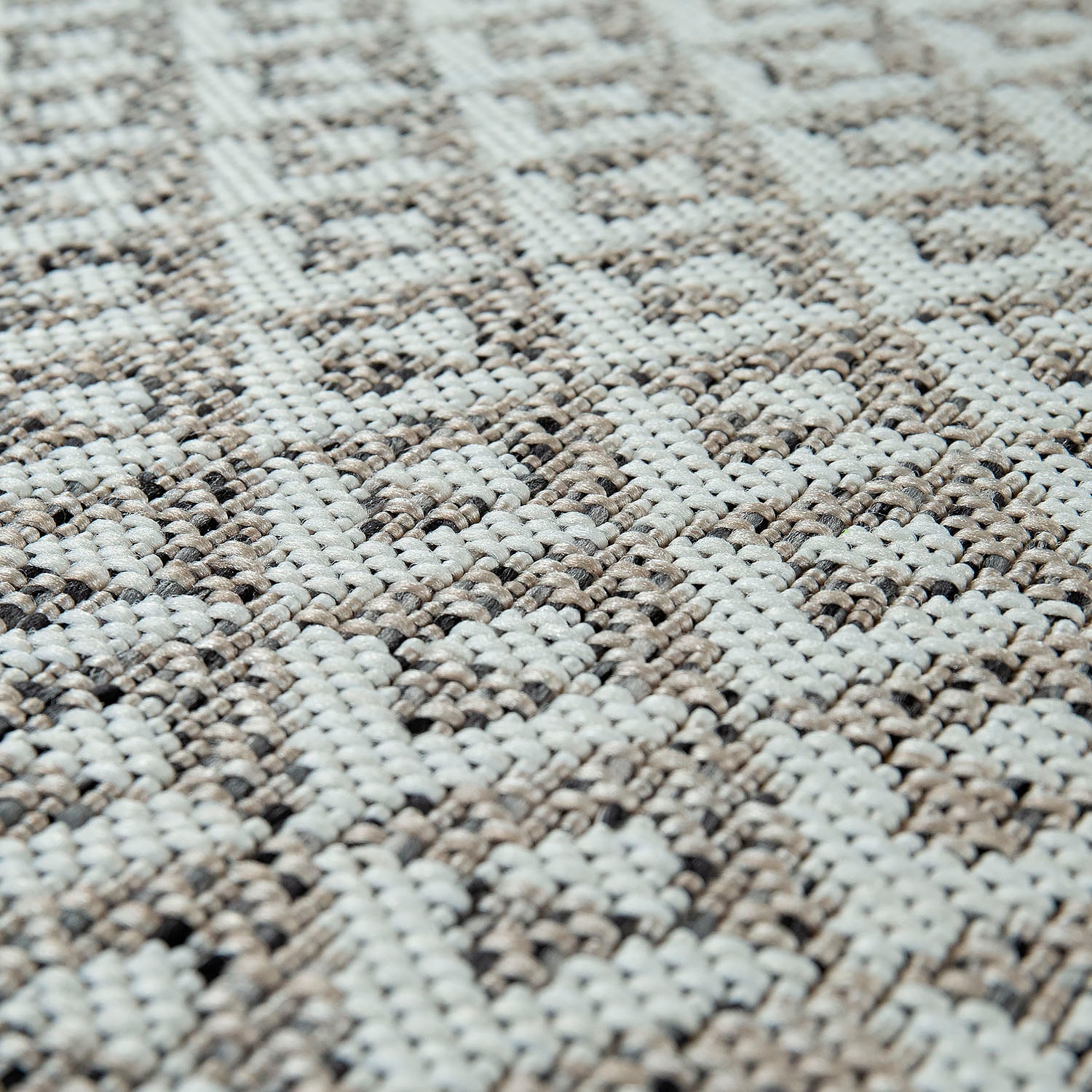 Paco Home Teppich »Kortrijk 745« rechteckig 4 mm Höhe Flachgewebe, modernes geometrisches Design, In- und Outdoor geeignet