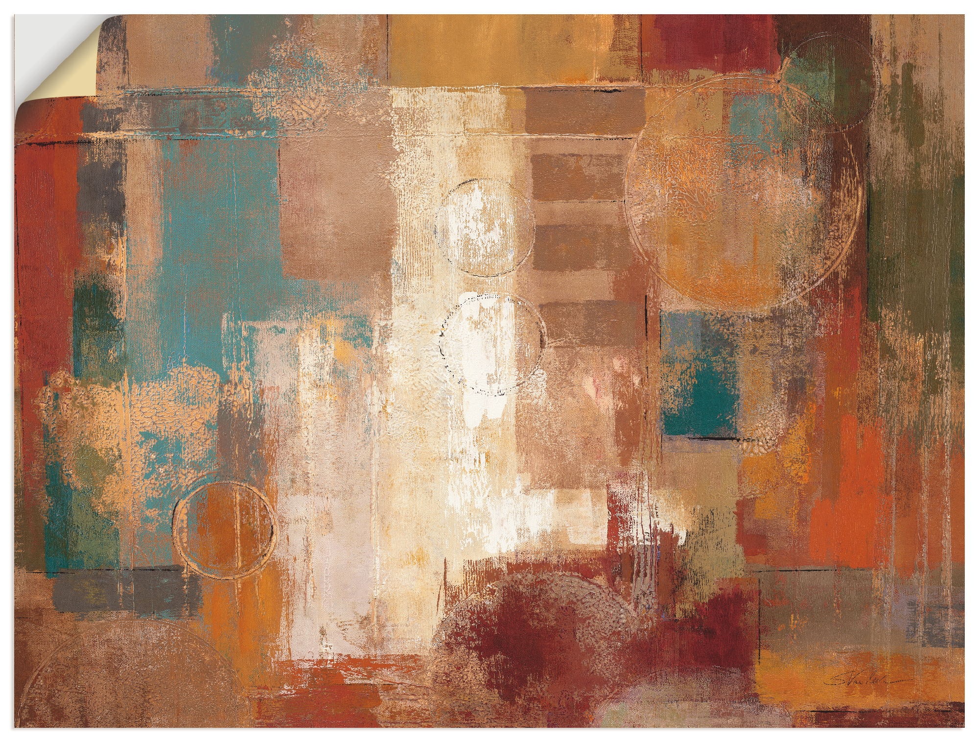 Image of Artland Wandbild »Orientalischer Trip«, Muster, (1 St.), in vielen Grössen & Produktarten -Leinwandbild, Poster, Wandaufkleber / Wandtattoo auch für Badezimmer geeignet bei Ackermann Versand Schweiz