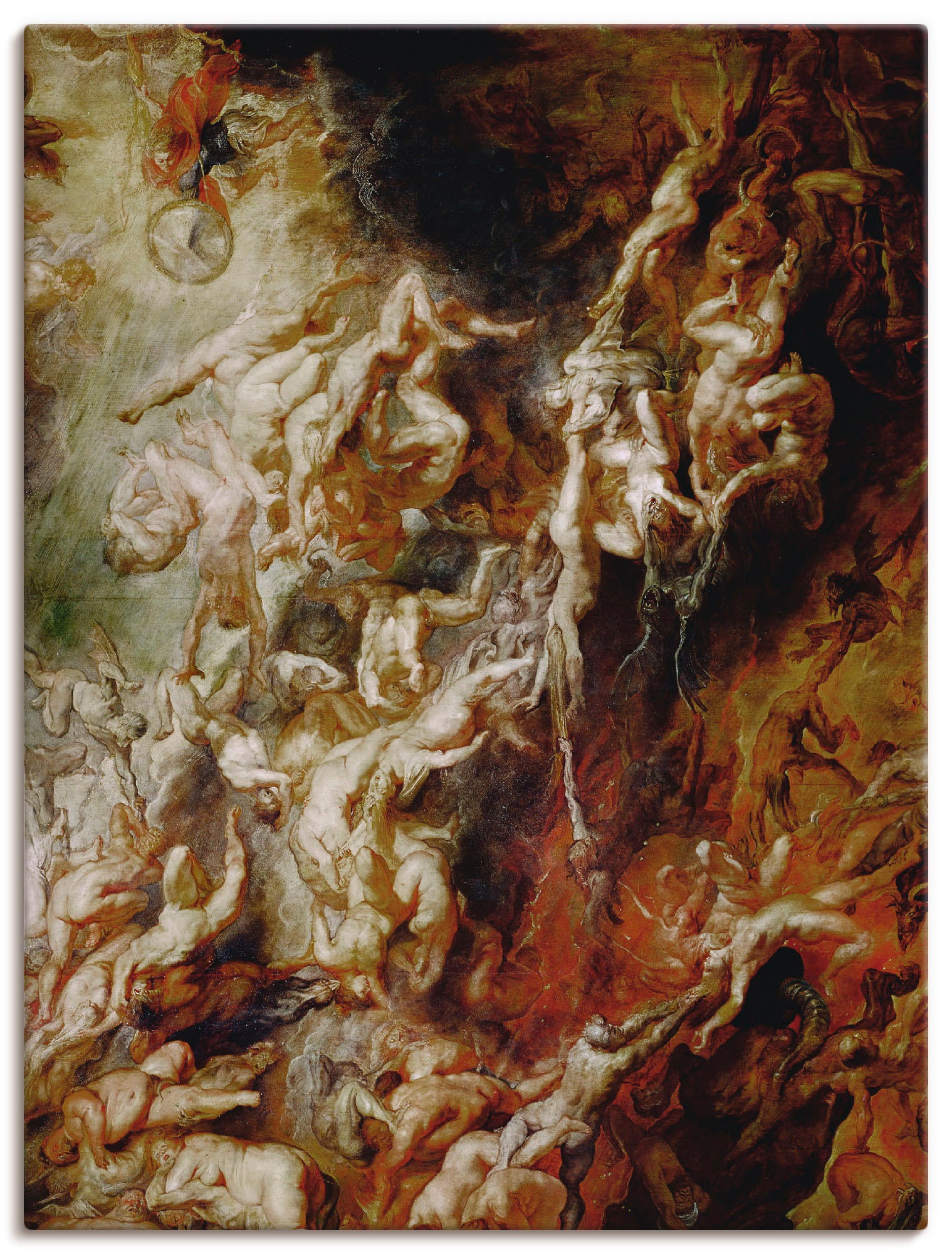 Image of Artland Wandbild »Höllensturz der Verdammten«, klassische Fantasie, (1 St.), in vielen Grössen & Produktarten -Leinwandbild, Poster, Wandaufkleber / Wandtattoo auch für Badezimmer geeignet bei Ackermann Versand Schweiz