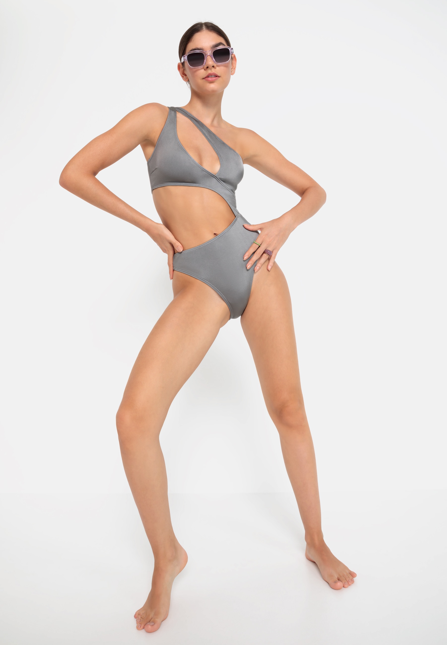 LSCN by LASCANA Monokini »Nele« mit glänzender Beschichtung