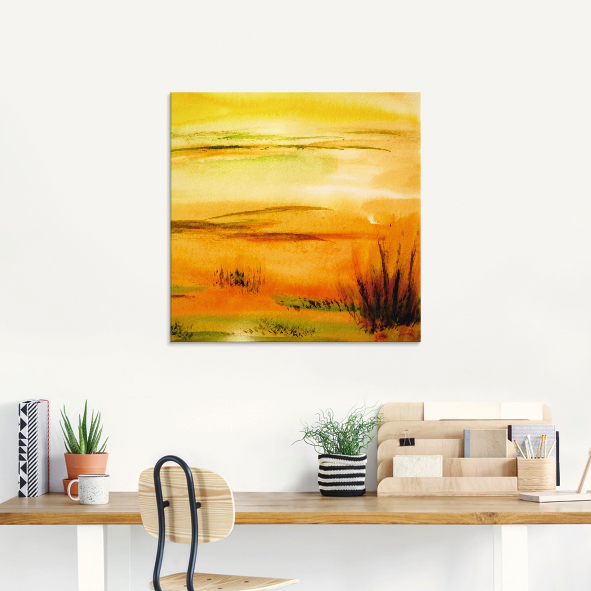 Artland Glasbild »Heisser Sand«, Wüste, (1 St.), in verschiedenen Grössen