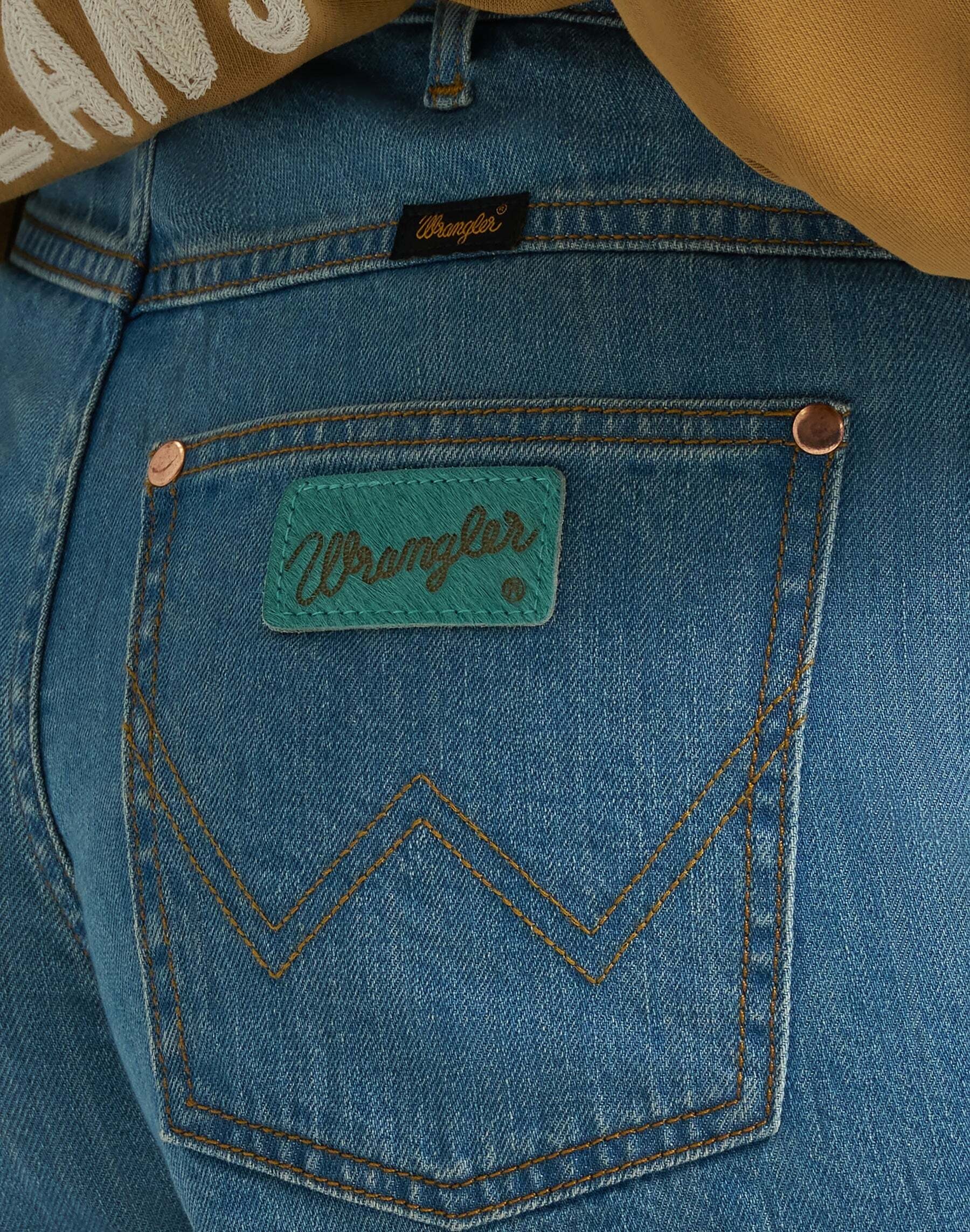 Wrangler Relax-fit-Jeans »WRANGLER Jeansshorts Embroidered Cowboy  3 Inch«