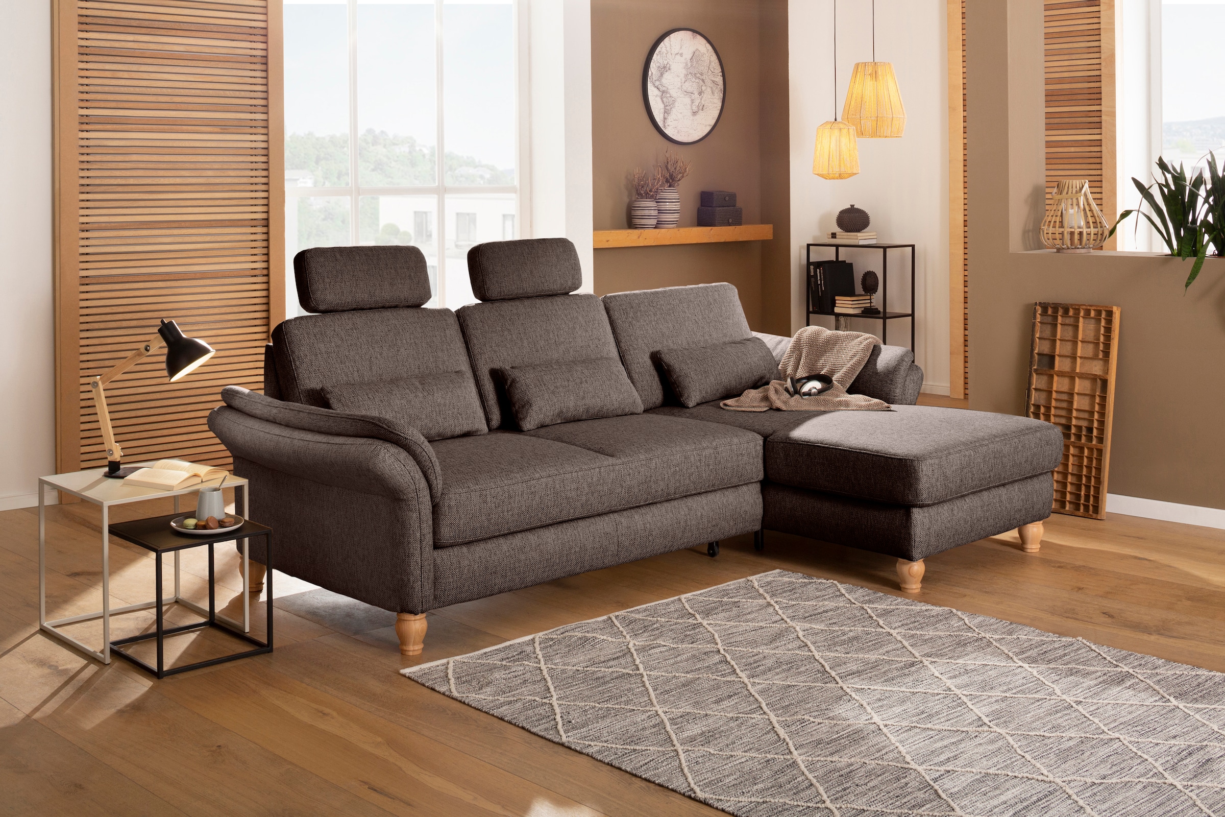 Image of Home affaire Ecksofa "Palace L-Form" incl. Sitztiefenverstellung, wahlweise mit Bettfunktion und Stauraum