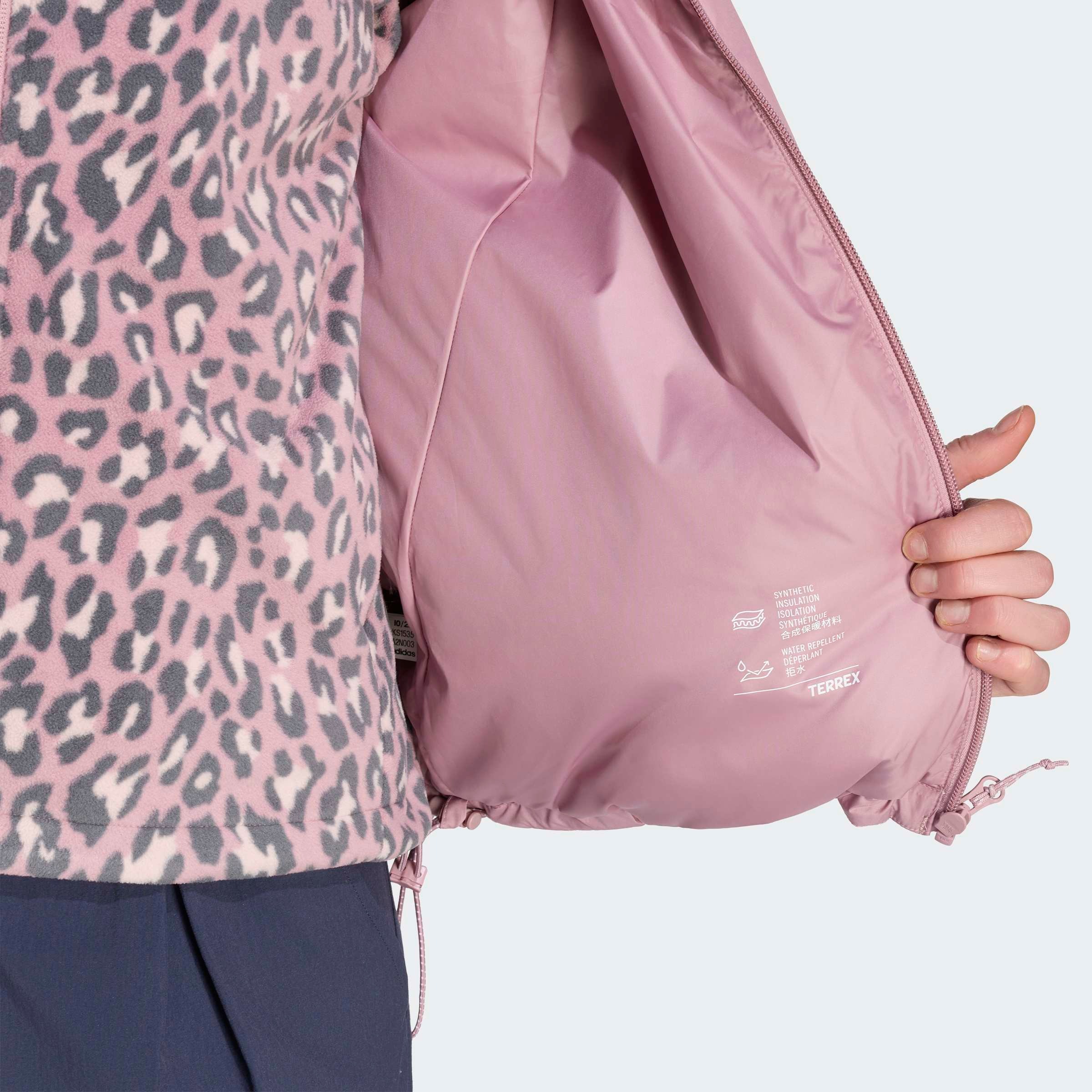 adidas TERREX Veste d'extérieur »MULTI PRIMALOFT, KAPUZE, ISOLIEREND« pour adultes, avec fermeture éclair, en polyester