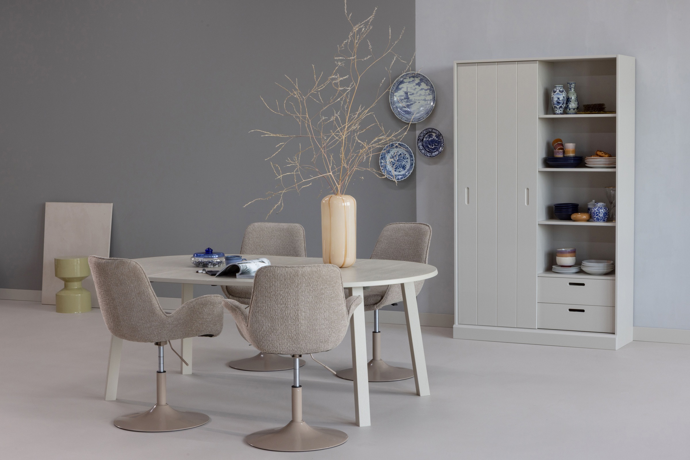 WOOOD Mehrzweckschrank »Mila FSC® Mix Kiefernholz mit Schiebetür und Schubladen 120x42x200 cm« Sichtbare Maserung, Tragkraft 10 kg pro Boden, einfach zu montieren