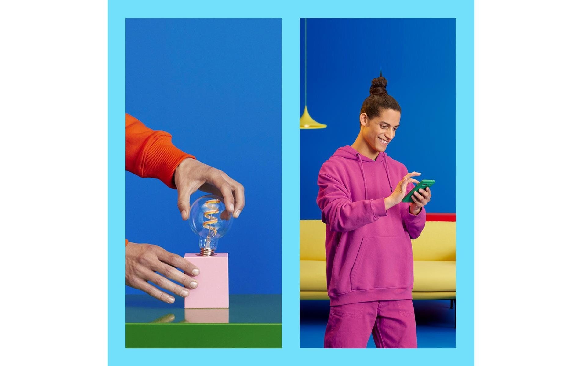 WiZ Smarte LED-Leuchte »6.3W 40W E27 A60« E27 Farbwechsler