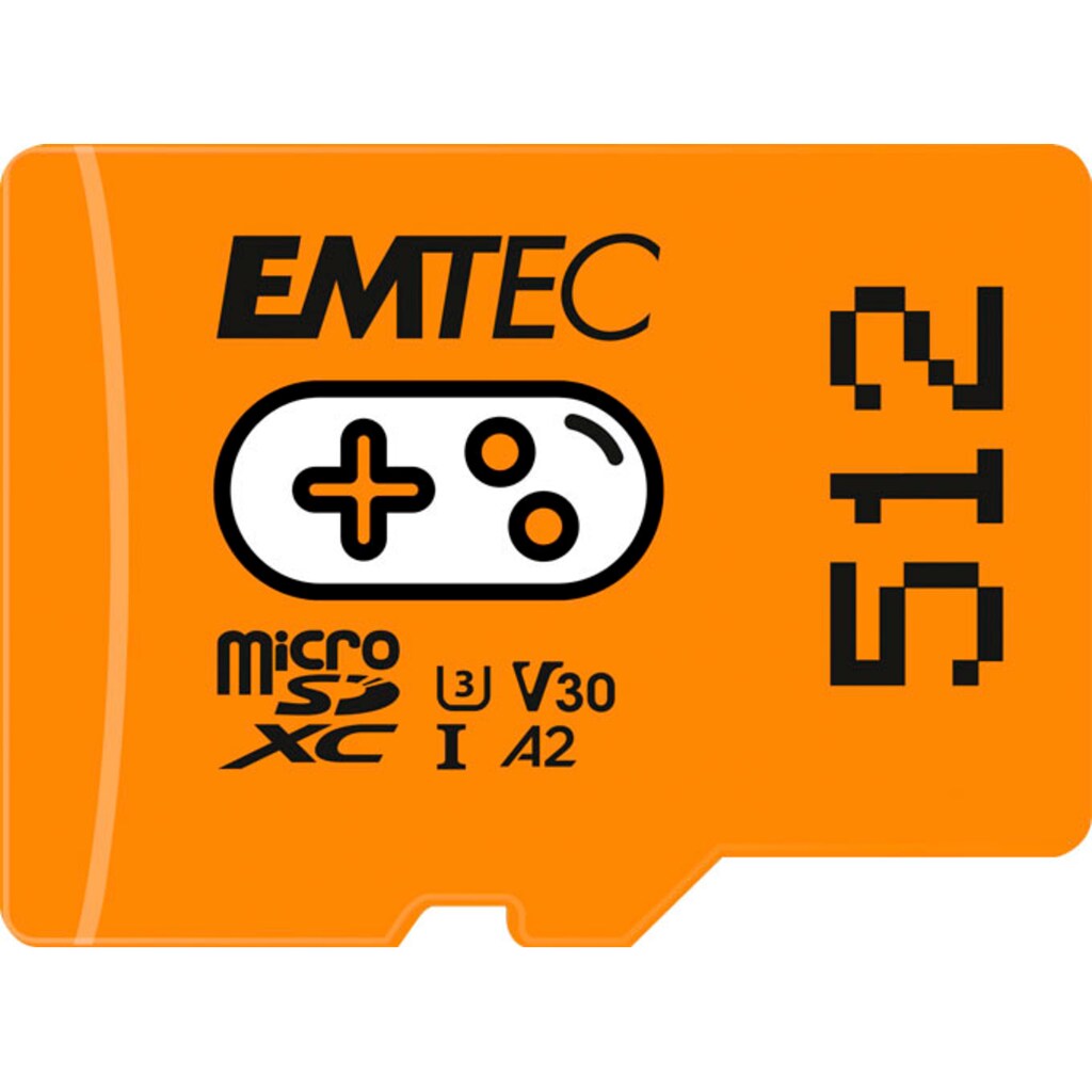 EMTEC Speicherkarte »Gaming microSD 512 GB«, (UHS Class 1 100 MB/s Lesegeschwindigkeit)
