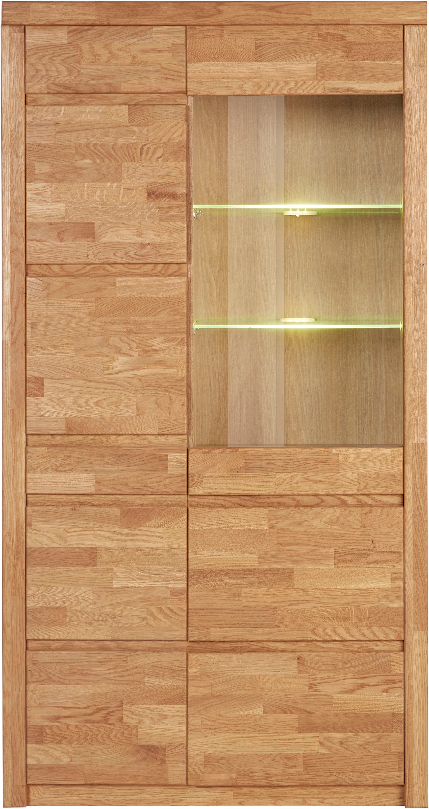 Image of GOODproduct Vitrine "Silkeborg" teilmassiv, schöne grifflose Optik