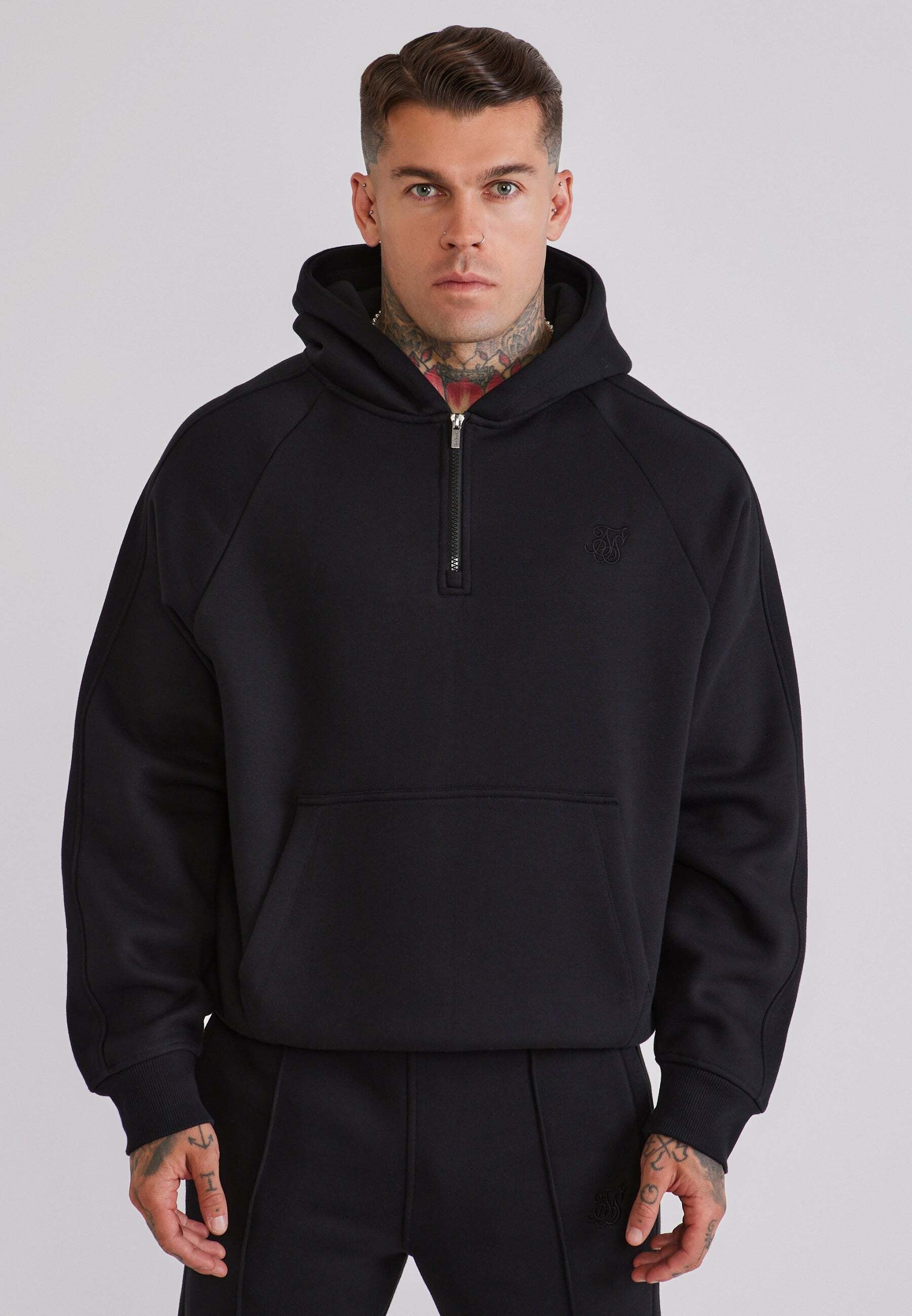 Siksilk Chemise & pantalon »Siksilk Kleidungsset Qtr Zip Hoodie and Joggers«