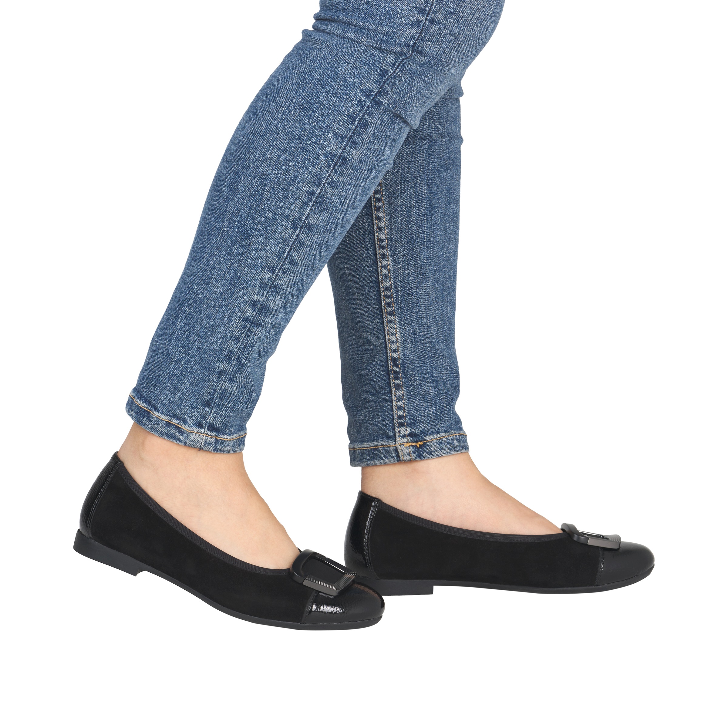 Remonte Ballerine  ballerine, chaussure de ville, chaussure de fête avec bout verni
