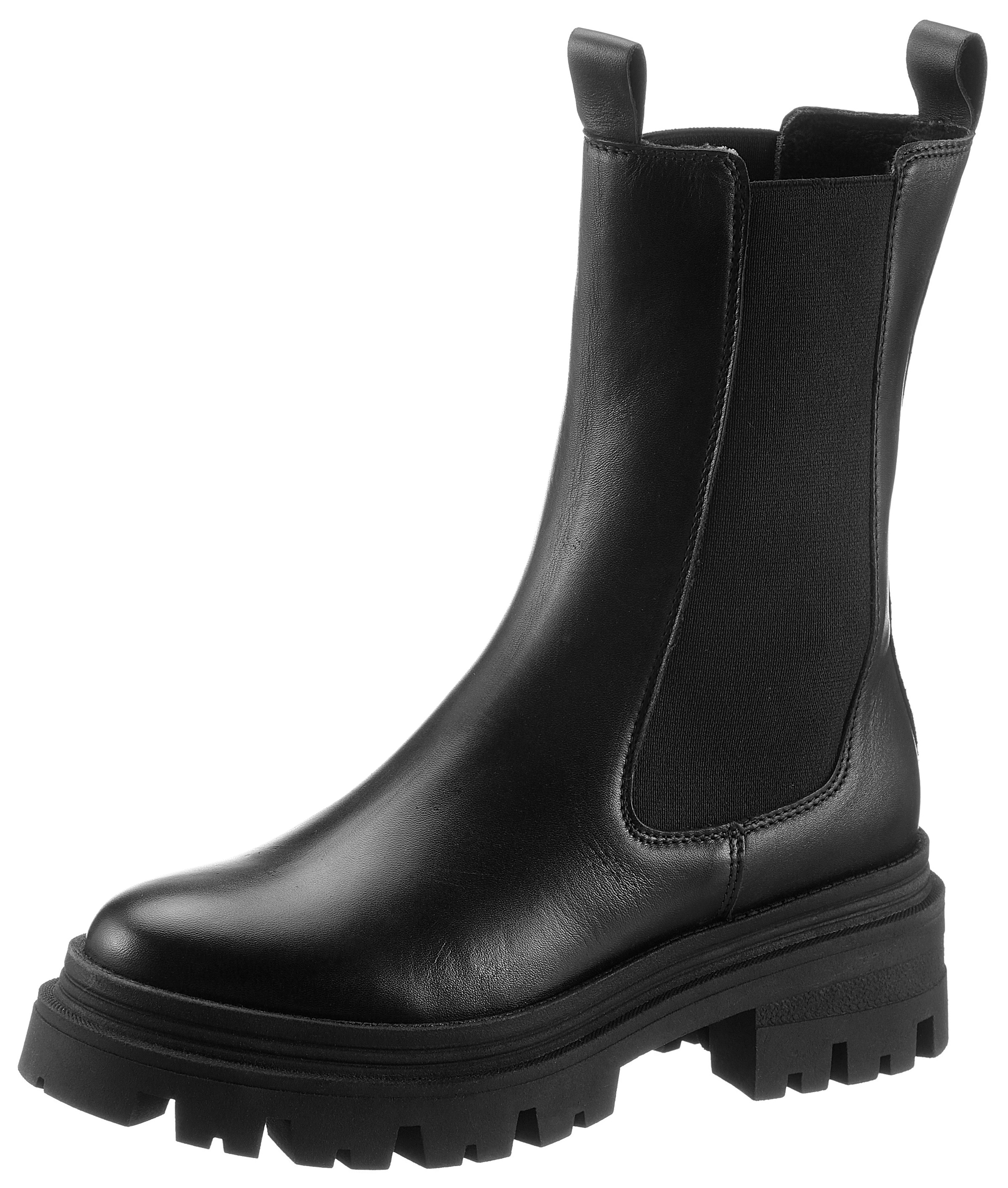 Image of Tamaris Chelseaboots Blockabsatz, Schlupfboot, Chelseaboot für Damen
