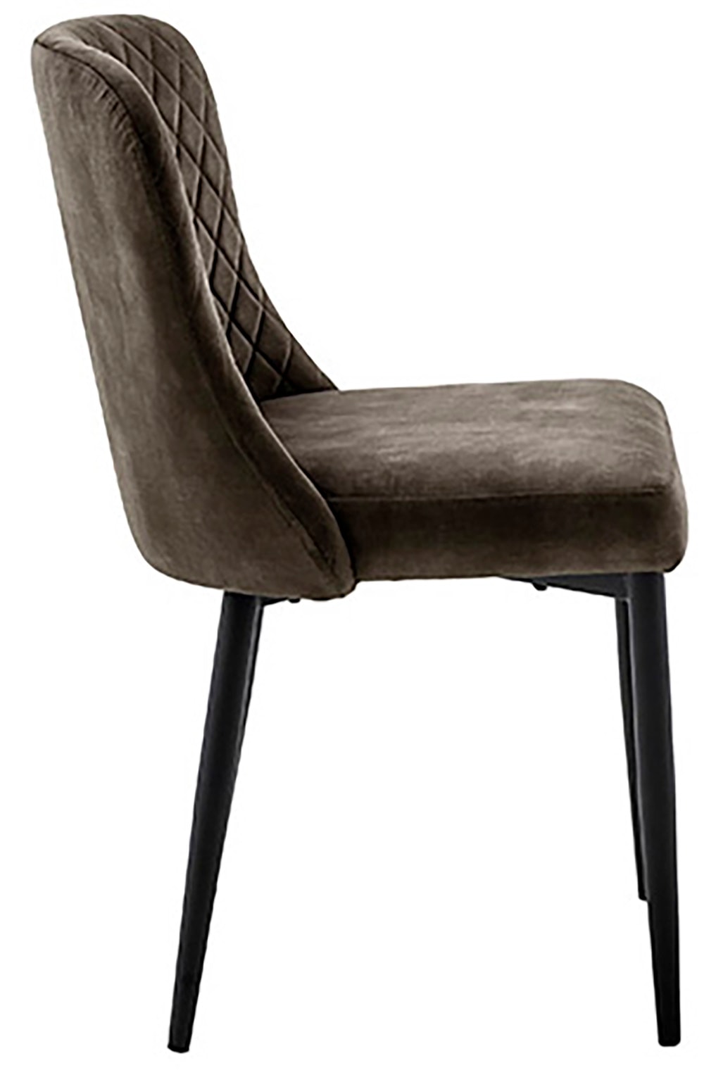 MCA furniture 4-Fussstuhl »ABOSHI Esszimmerstuhl (4er Set)«, (Set), 4 St., Veloursstoff, Taschenfederkern, Metall schwarz,Vintage-Veloursoptik,belastbar 120 kg