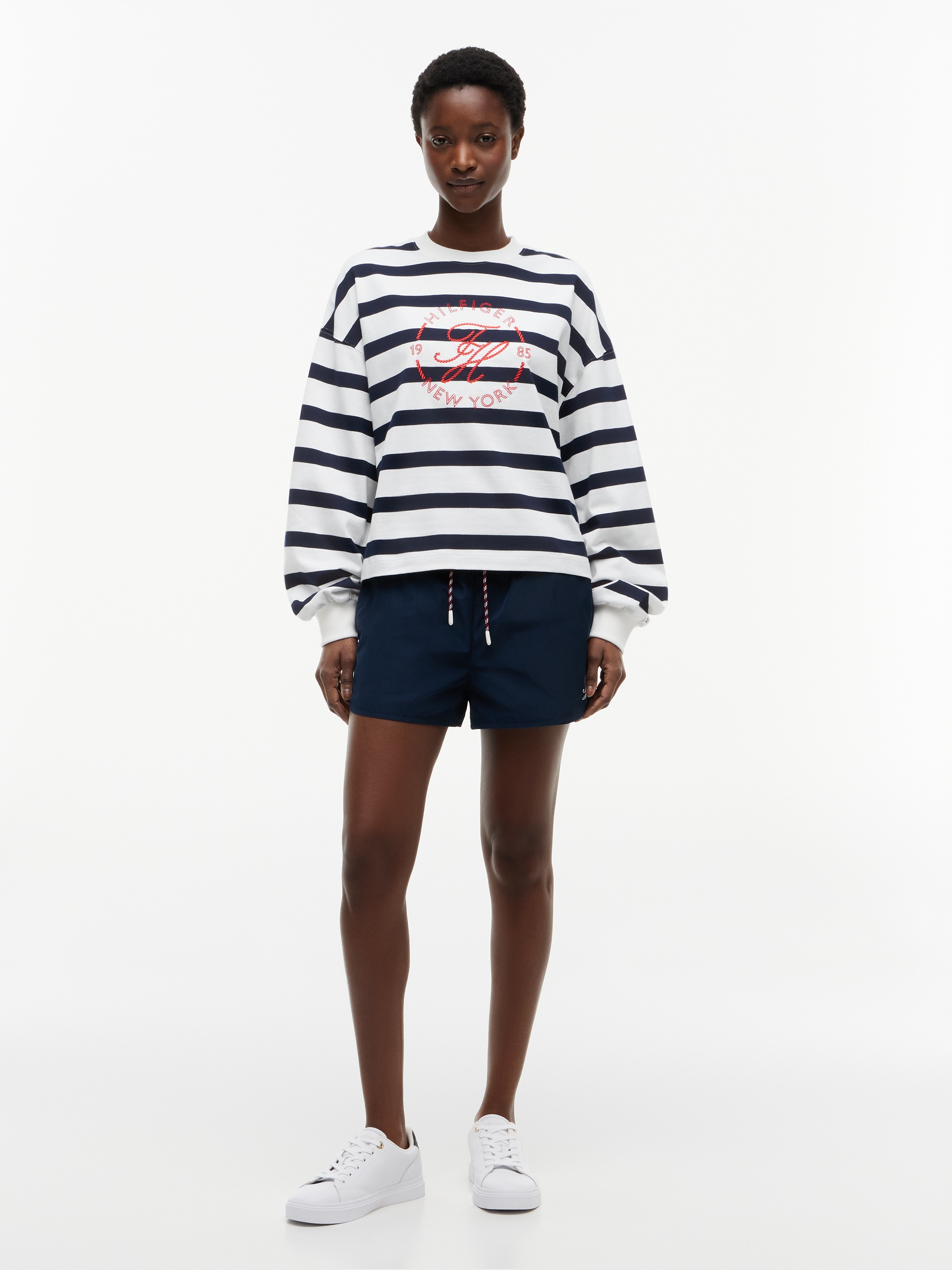 Tommy Hilfiger Sweat-shirt »TH Relaxed Fit Rundhals-Sweatshirt«, coton, coupe décontractée

