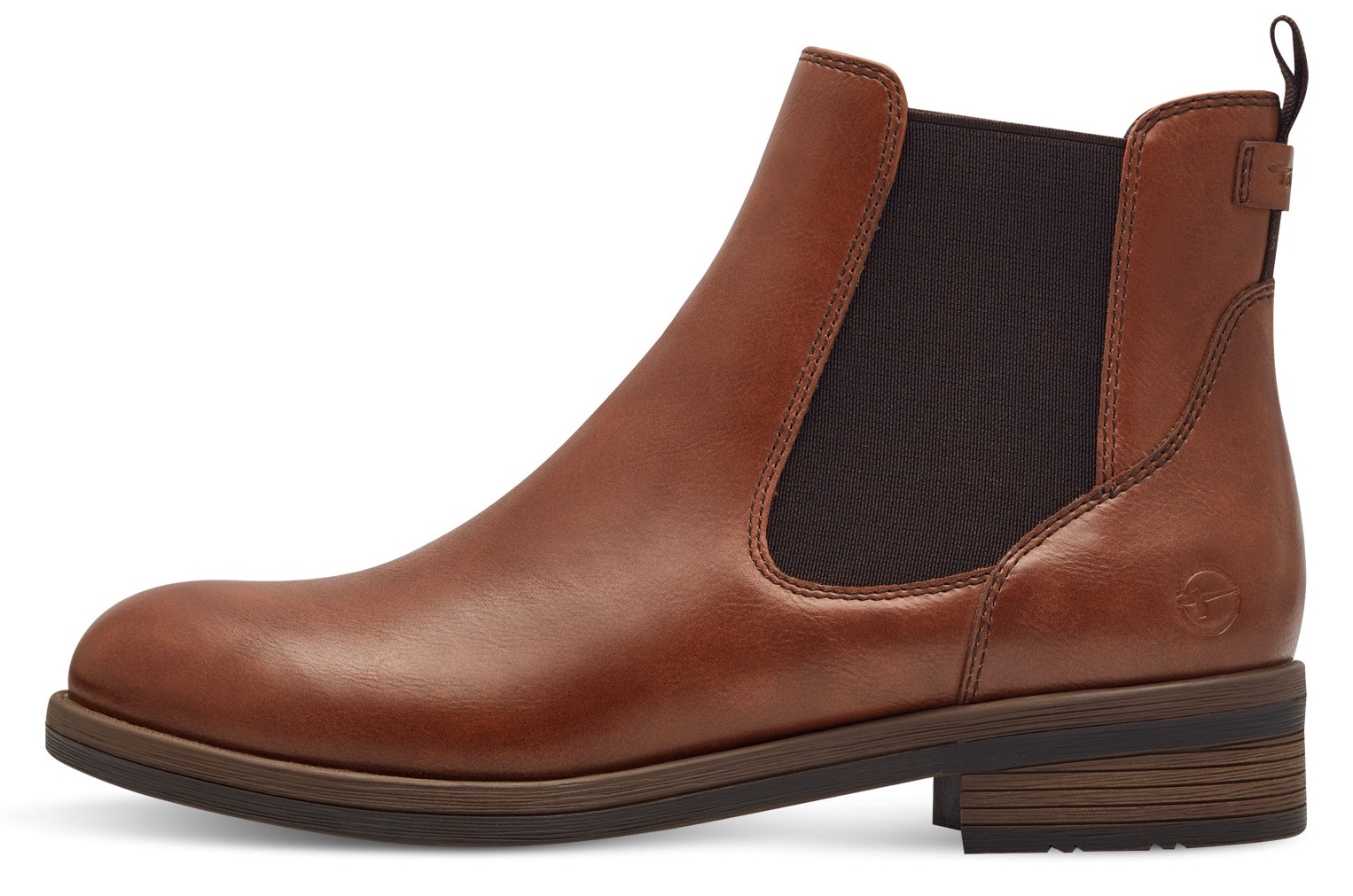 Tamaris Chelseaboots, Blockabsatz, Stiefelette, Businessschuh, Schlupfschuh, Anziehlasche