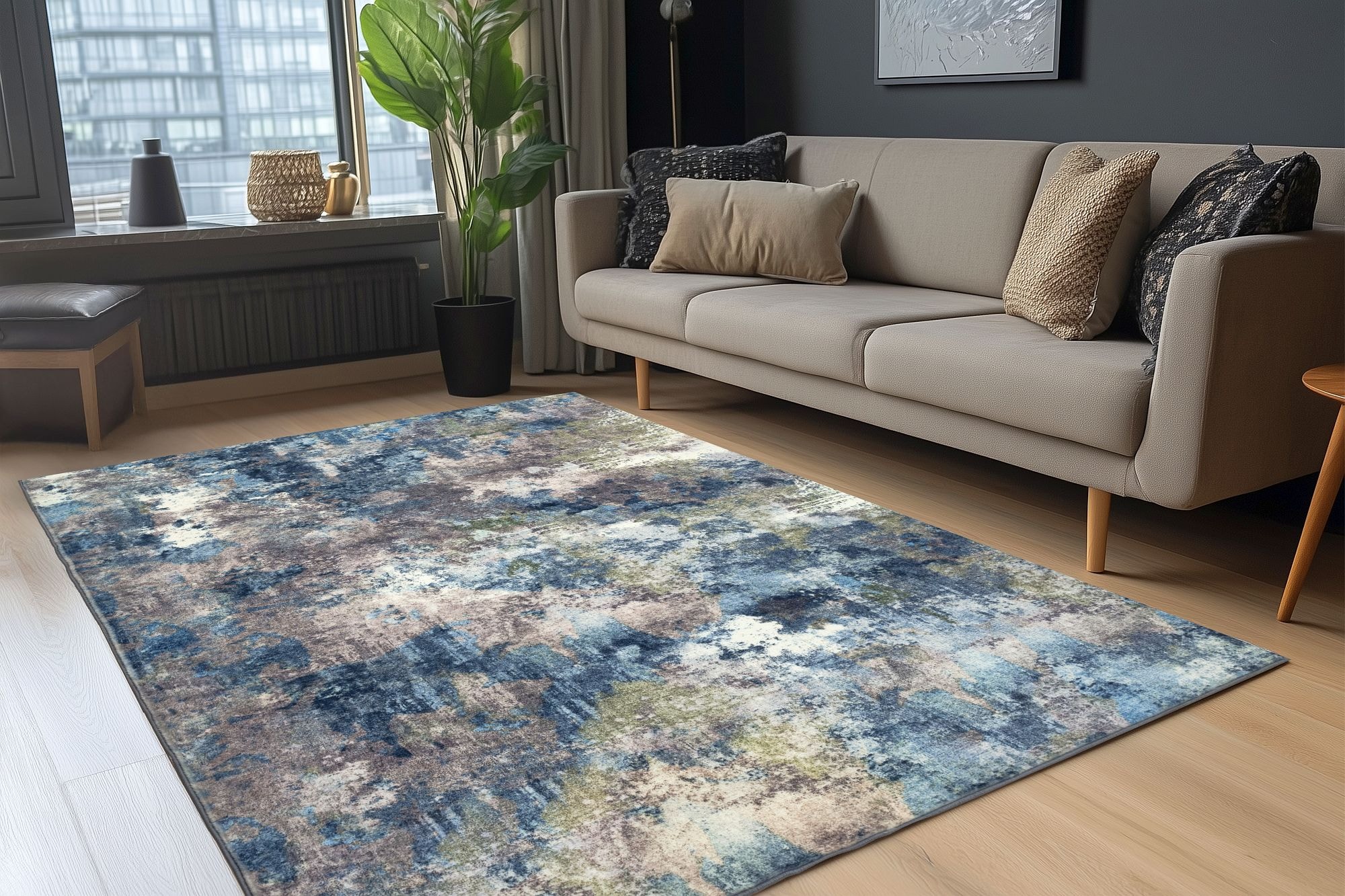 Kayoom Tapis »Elegantica 326« Rectangulaire 12 mm Höhe Kurzflor, Modernes Muster, Fussbodenheizungsgeeignet, Wohnzimmer