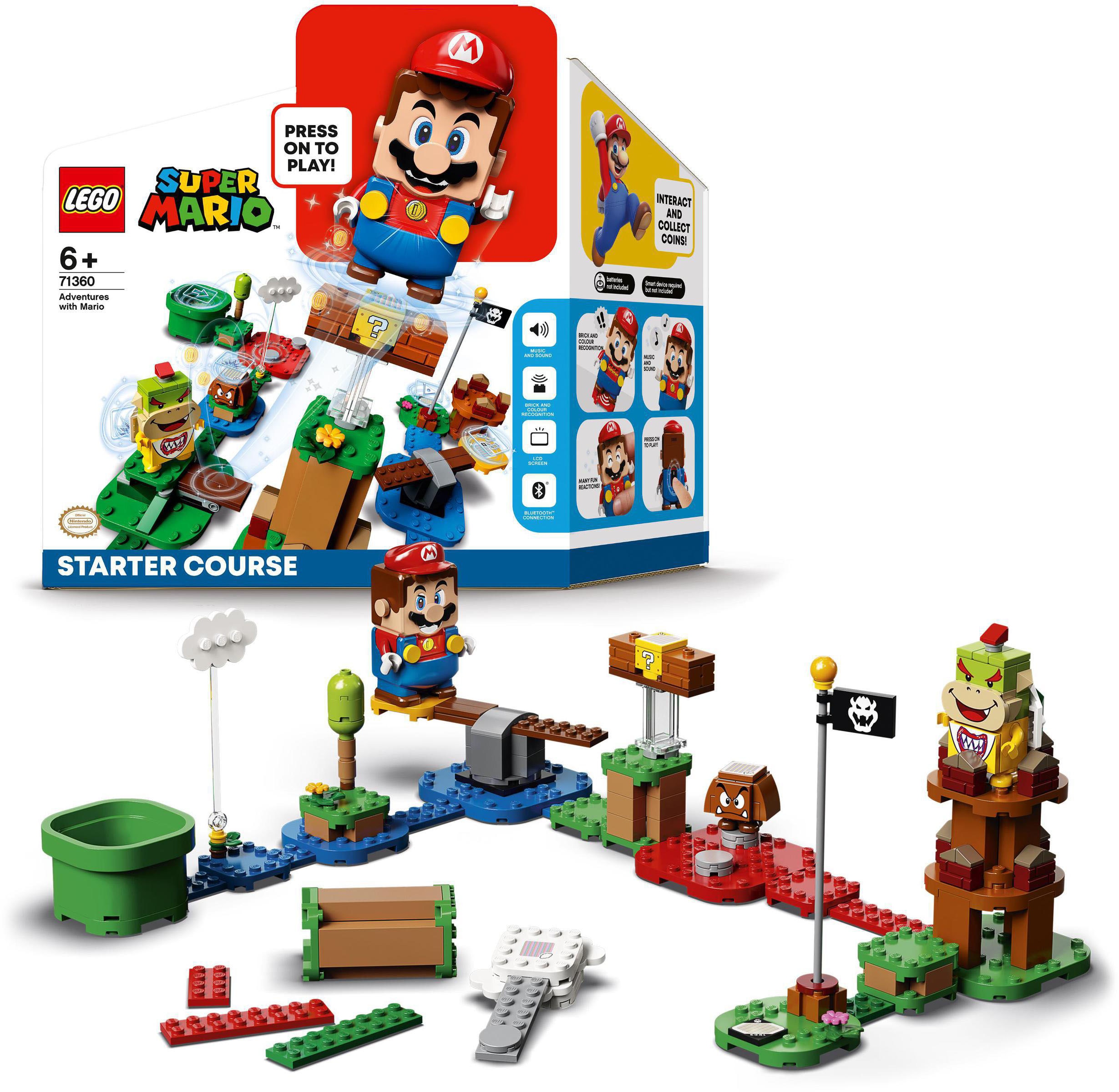 Image of LEGO® Konstruktionsspielsteine »Abenteuer mit Mario – Starterset (71360), LEGO® Super Mario«, (231 St.) bei Ackermann Versand Schweiz