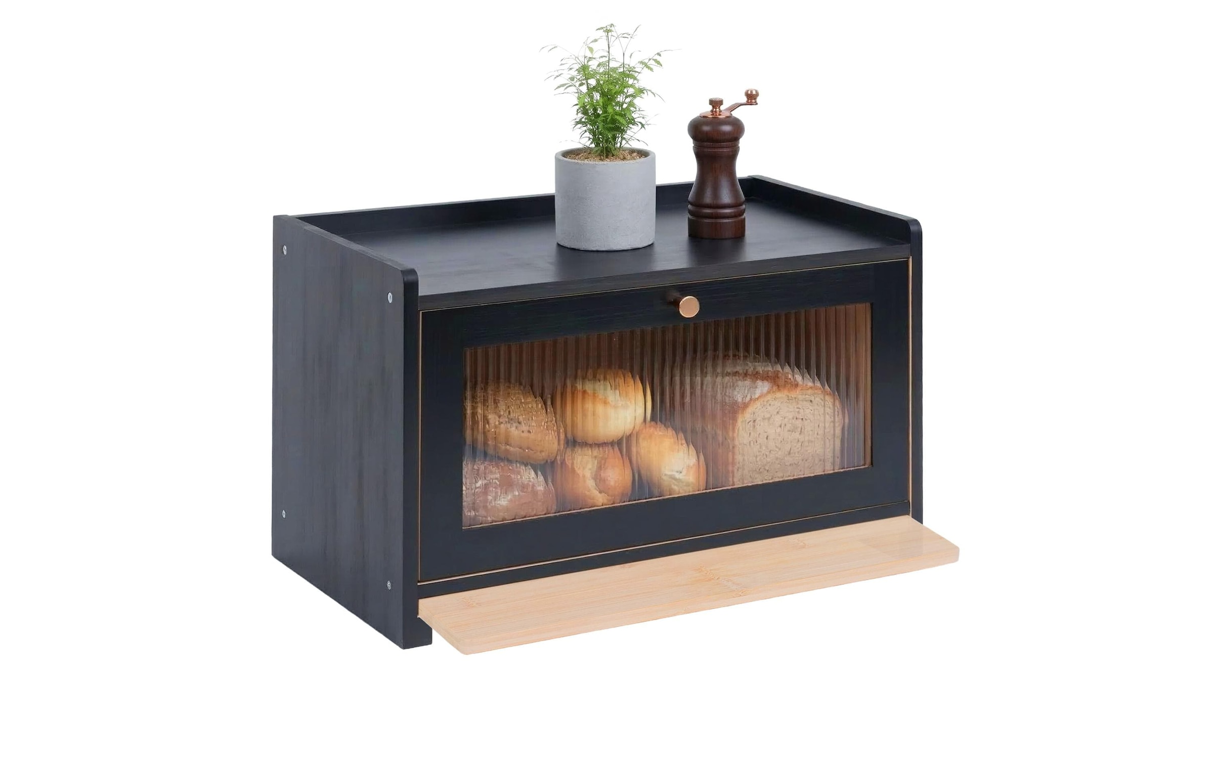 relaxdays Brotkasten »mit Schneidebrett«