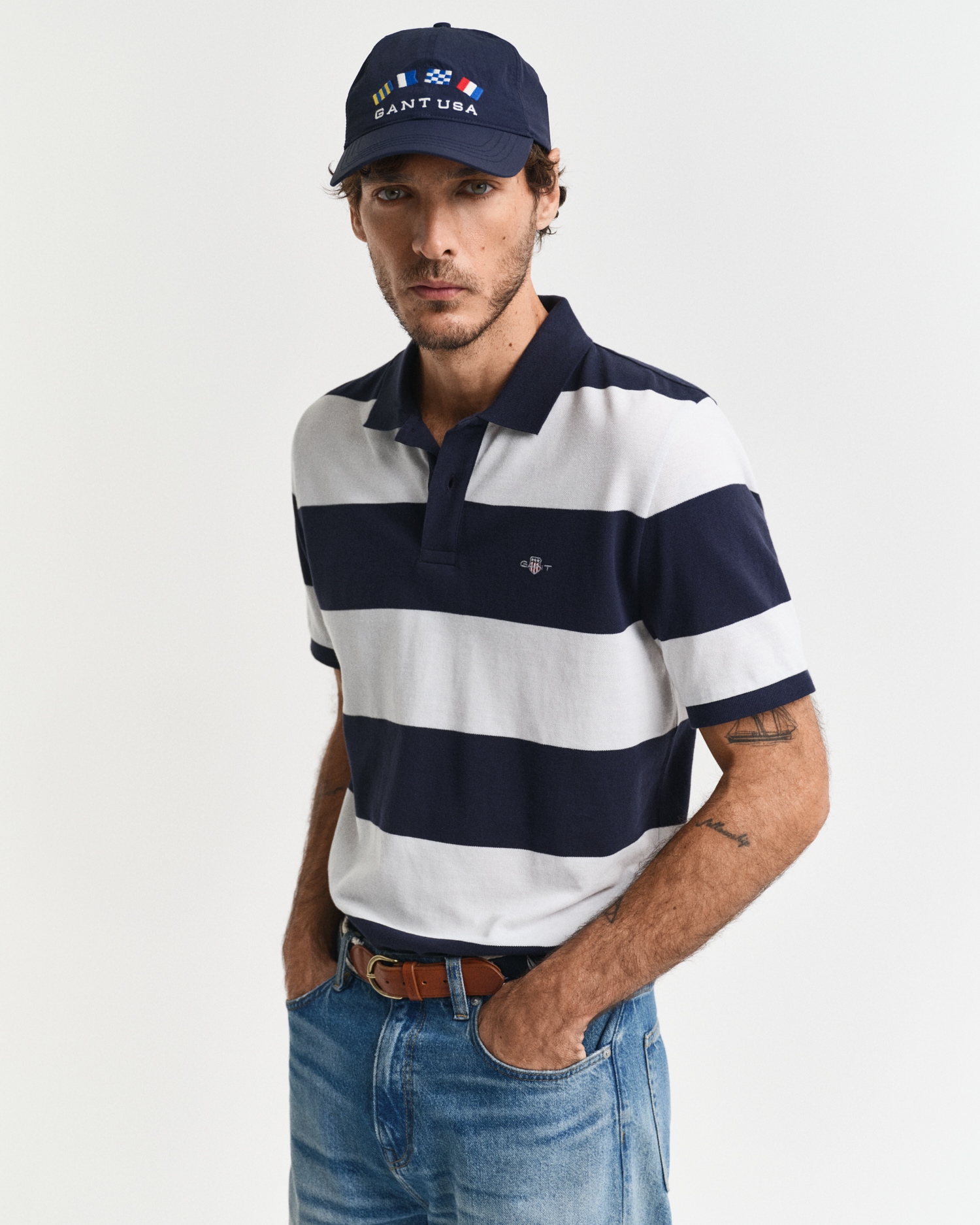 Image of Gant Poloshirt "BLOCK STRIPE" Regular fit mit Polokragen