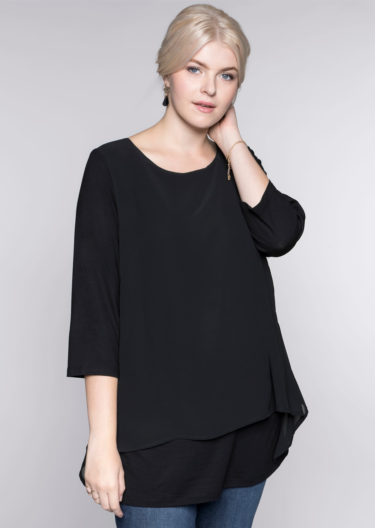 Sheego Blusenshirt "Blusenshirt" 1 Stk.